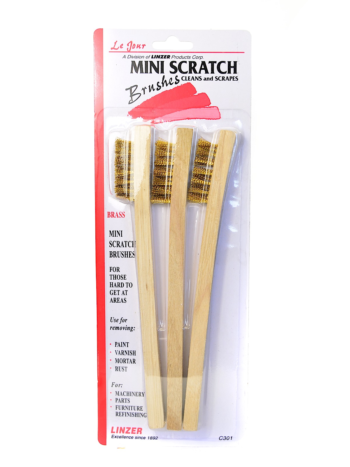 Mini-Wire Brushes Pack Of 3