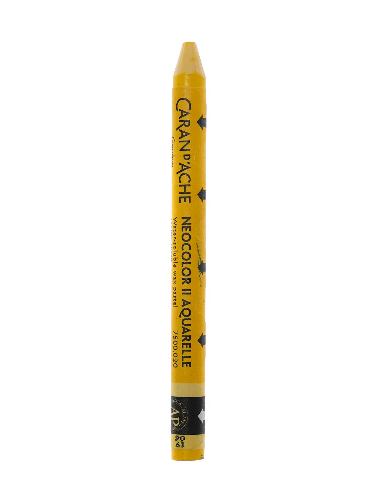 Neocolor II Aquarelle Water Soluble Wax Pastels golden yellow