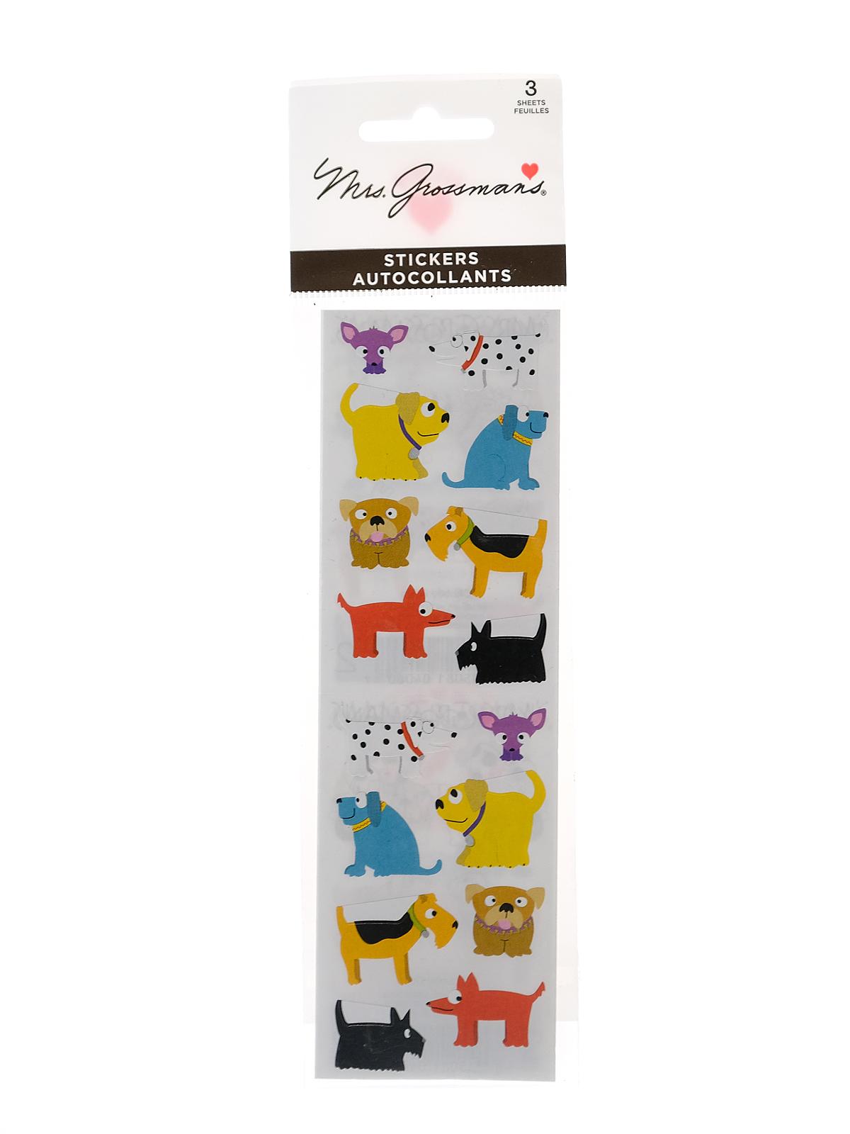 Regular Sticker Packs Standard Chubby Dogs 3 Sheets