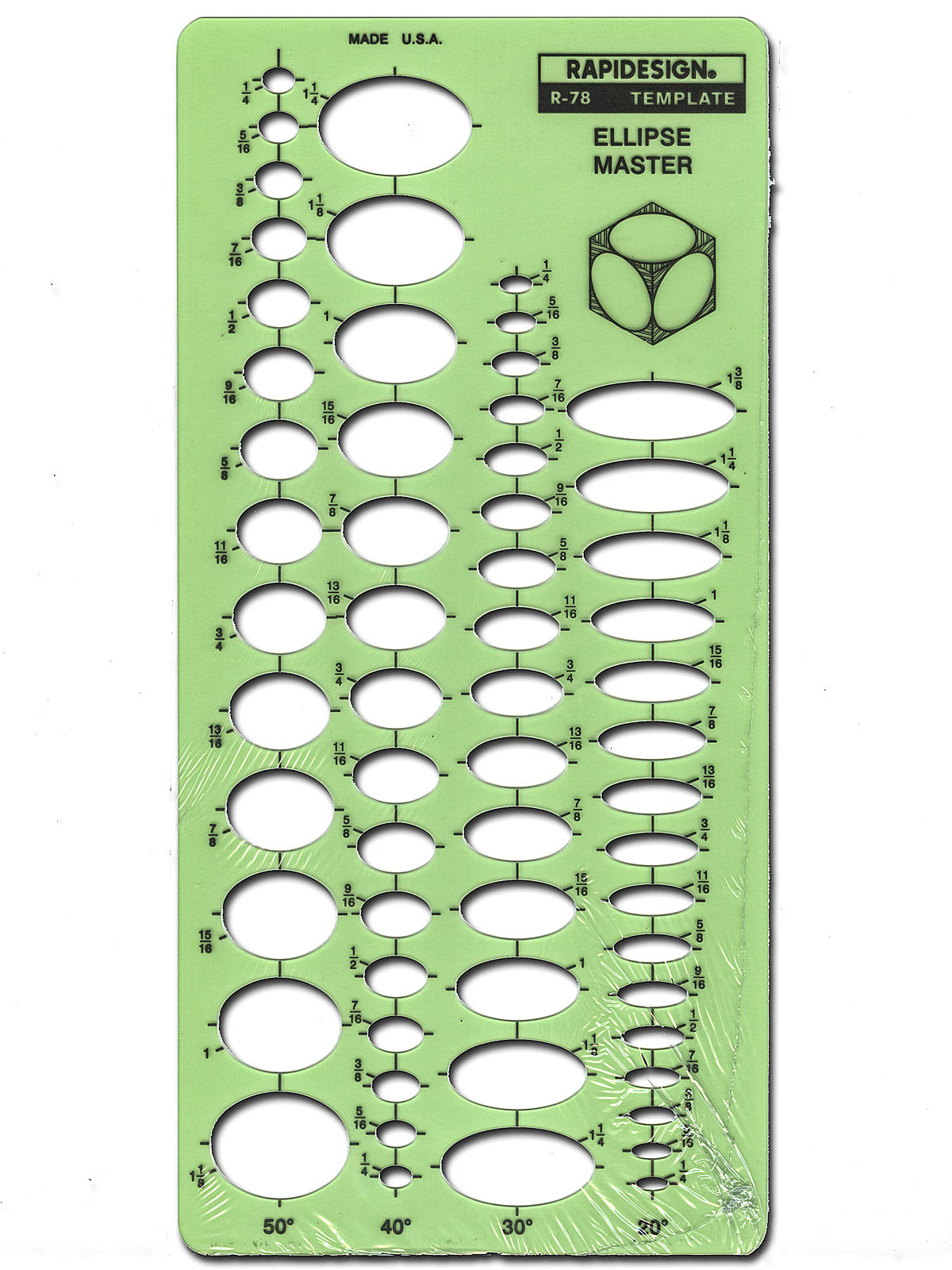 Ellipses Drafting Templates ellipse master 20% - 60% each