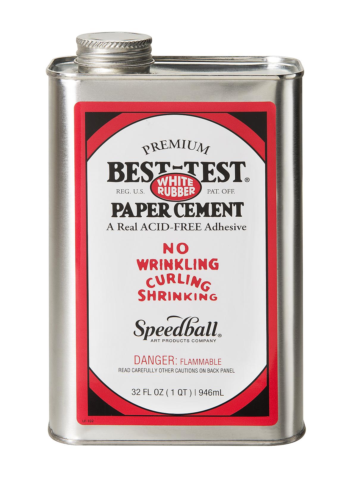Premium Acid Free White Rubber Paper Cement 32 oz. can