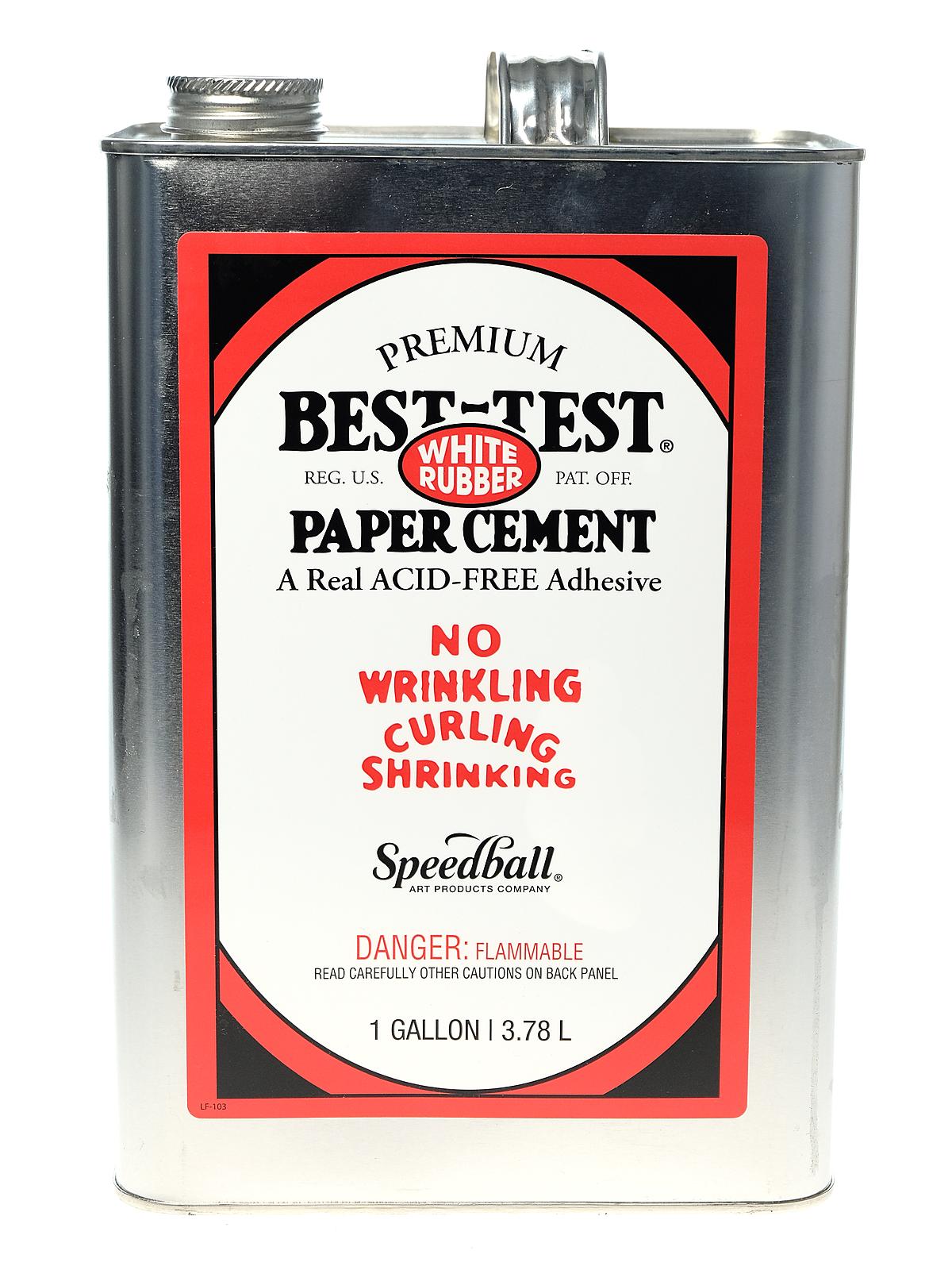 Premium Acid Free White Rubber Paper Cement Gallon Can