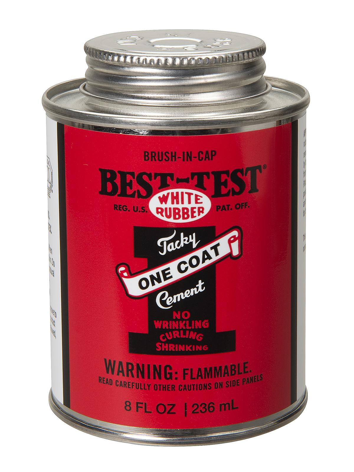 One-coat Rubber Cement 8 Oz. Can