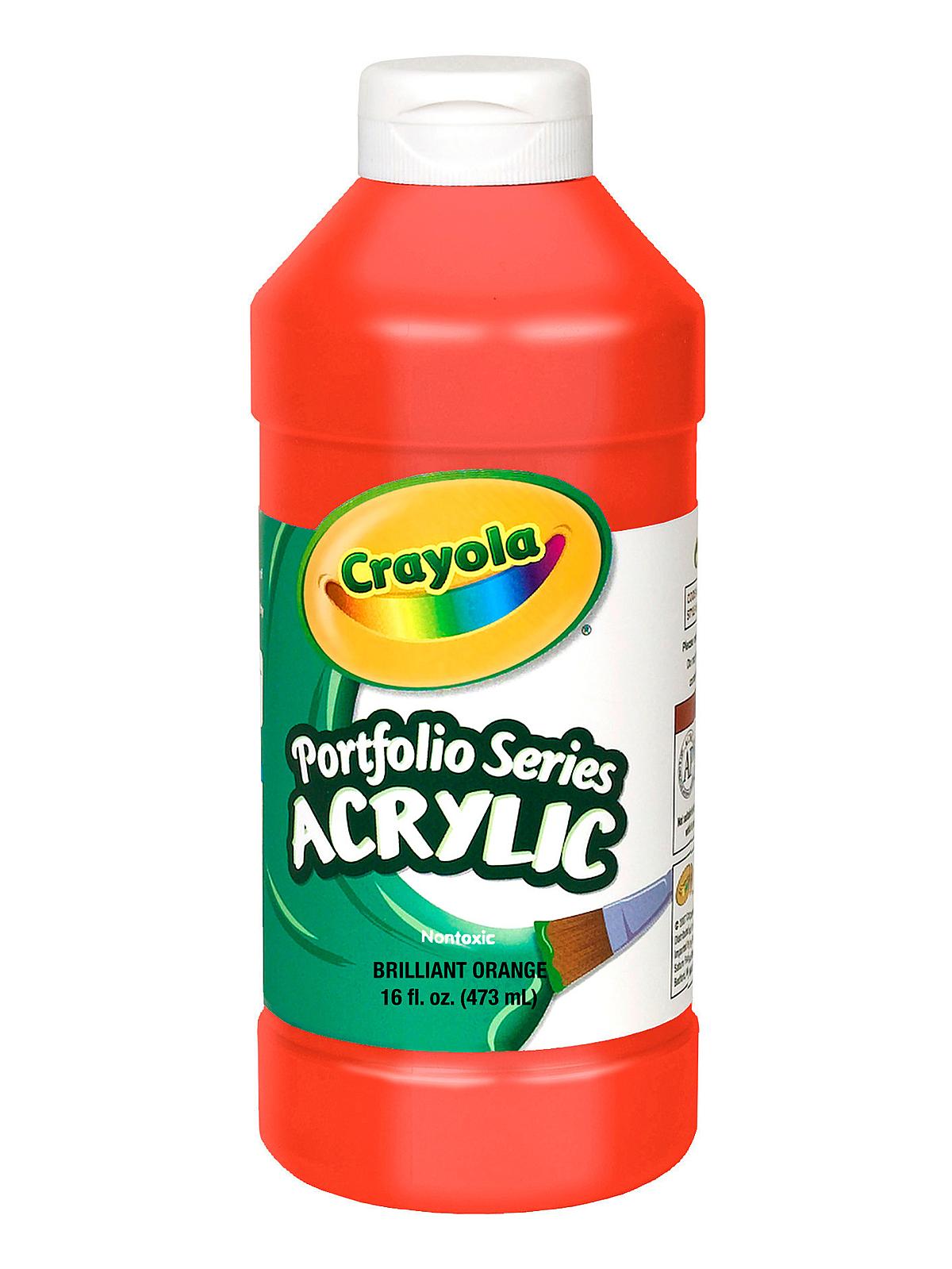 Portfolio Series Acrylic Paint brilliant orange 16 oz.