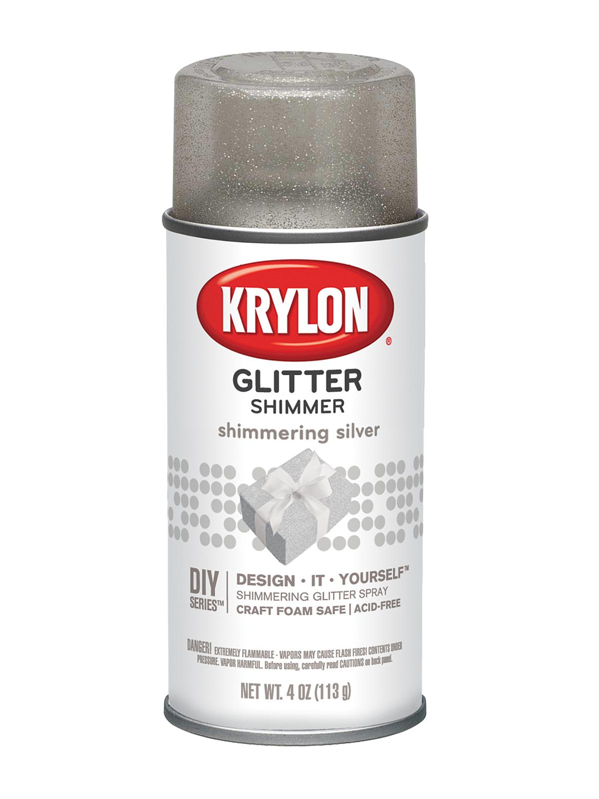 Glitter Spray shimmering silver
