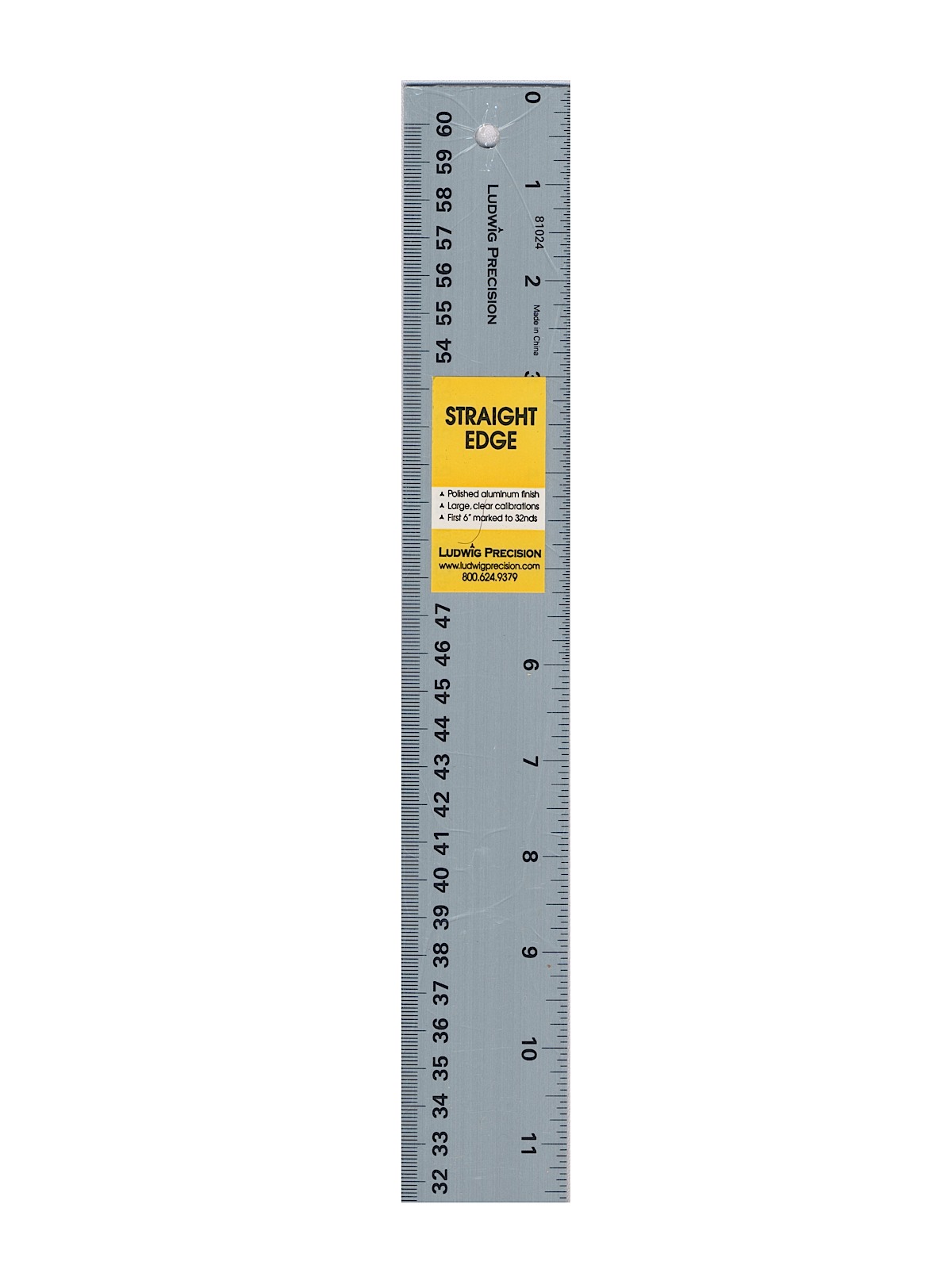 Precision Aluminum Straight Edge 24 in.