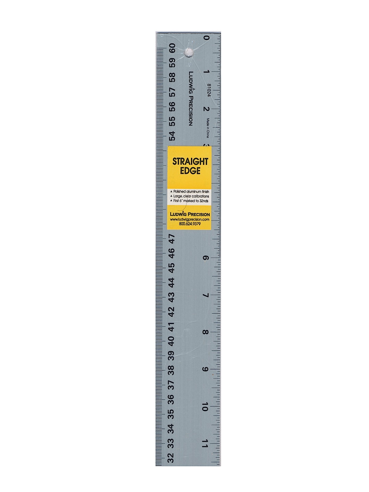 Precision Aluminum Straight Edge 24 In.