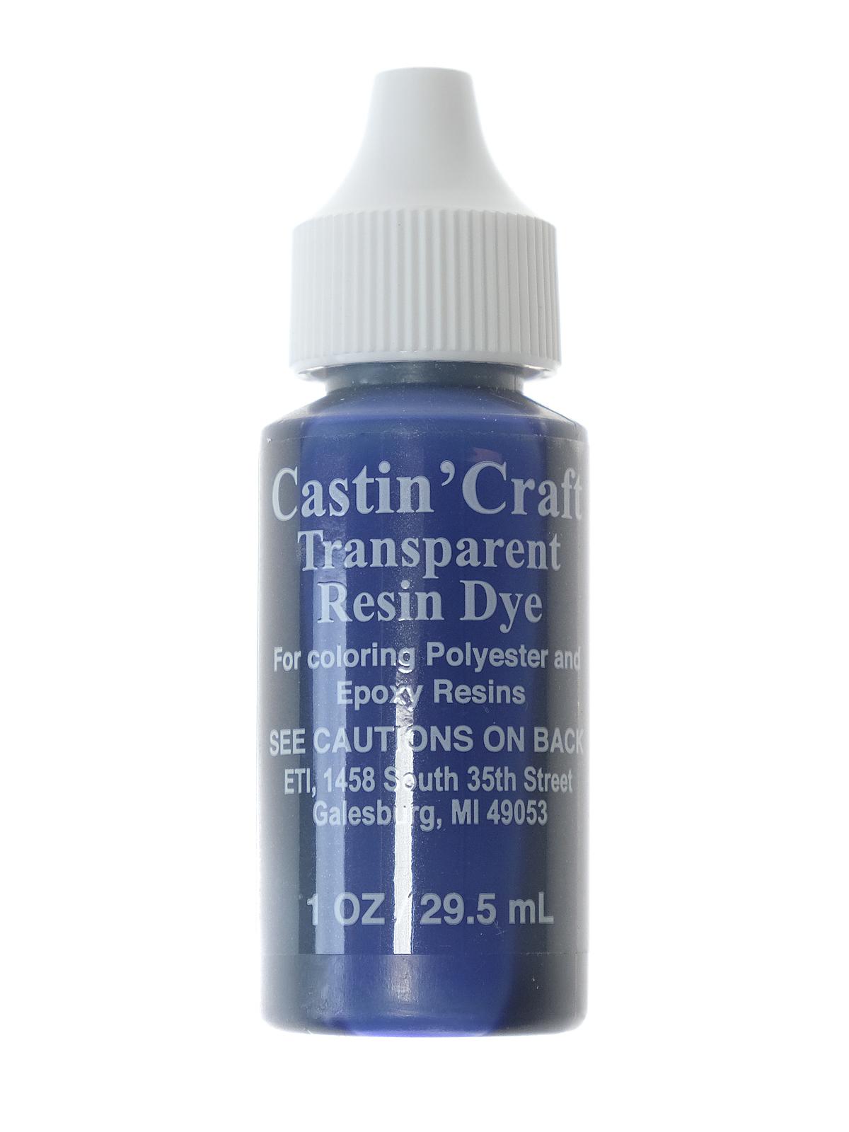 Transparent Dyes blue bottle 1 oz.