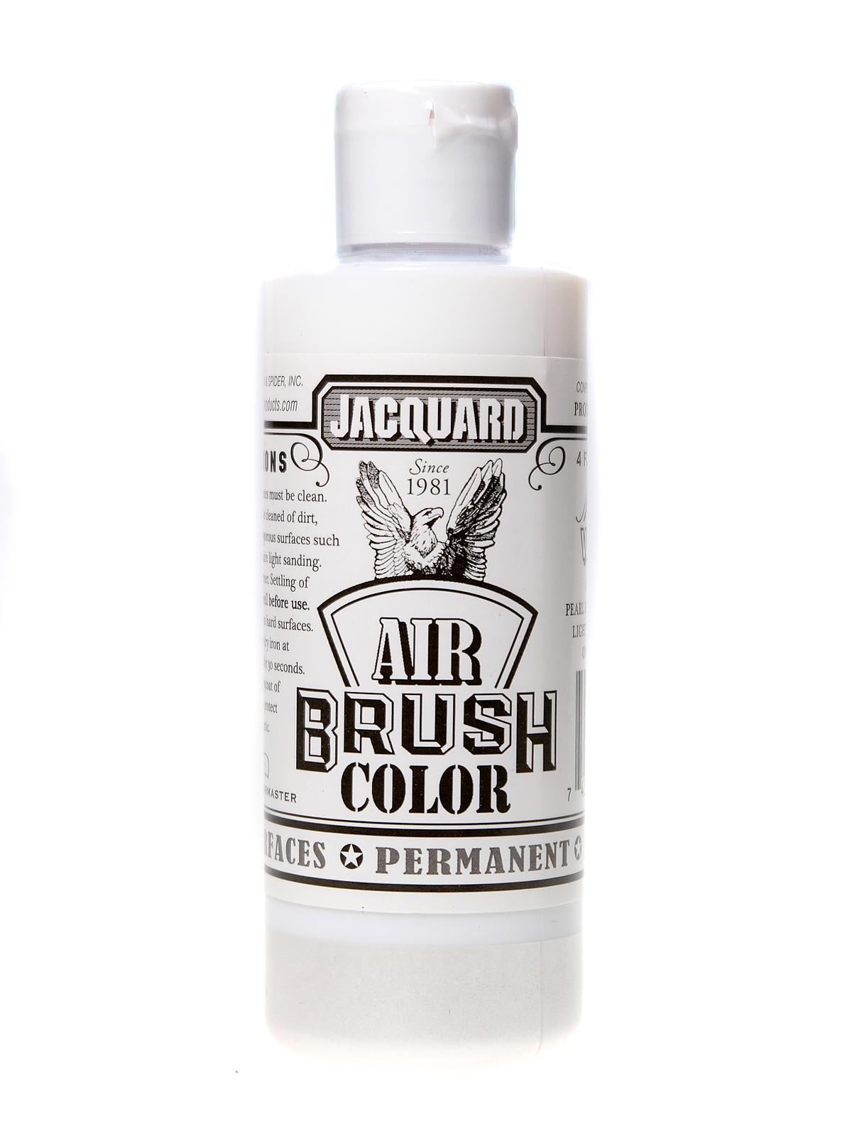 Airbrush Color metallic white 4 oz.