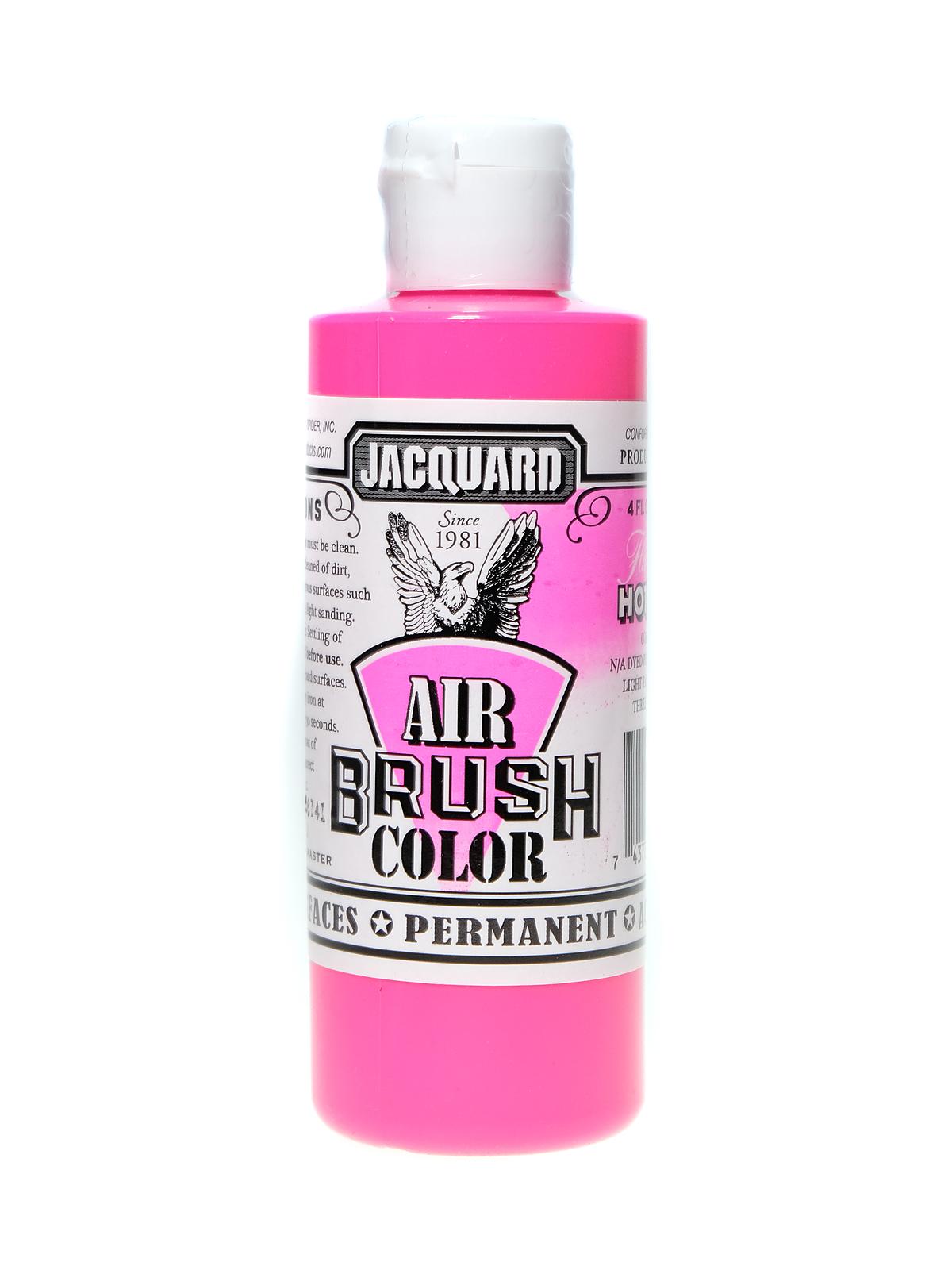 Airbrush Color Fluorescent Hot Pink 4 Oz.