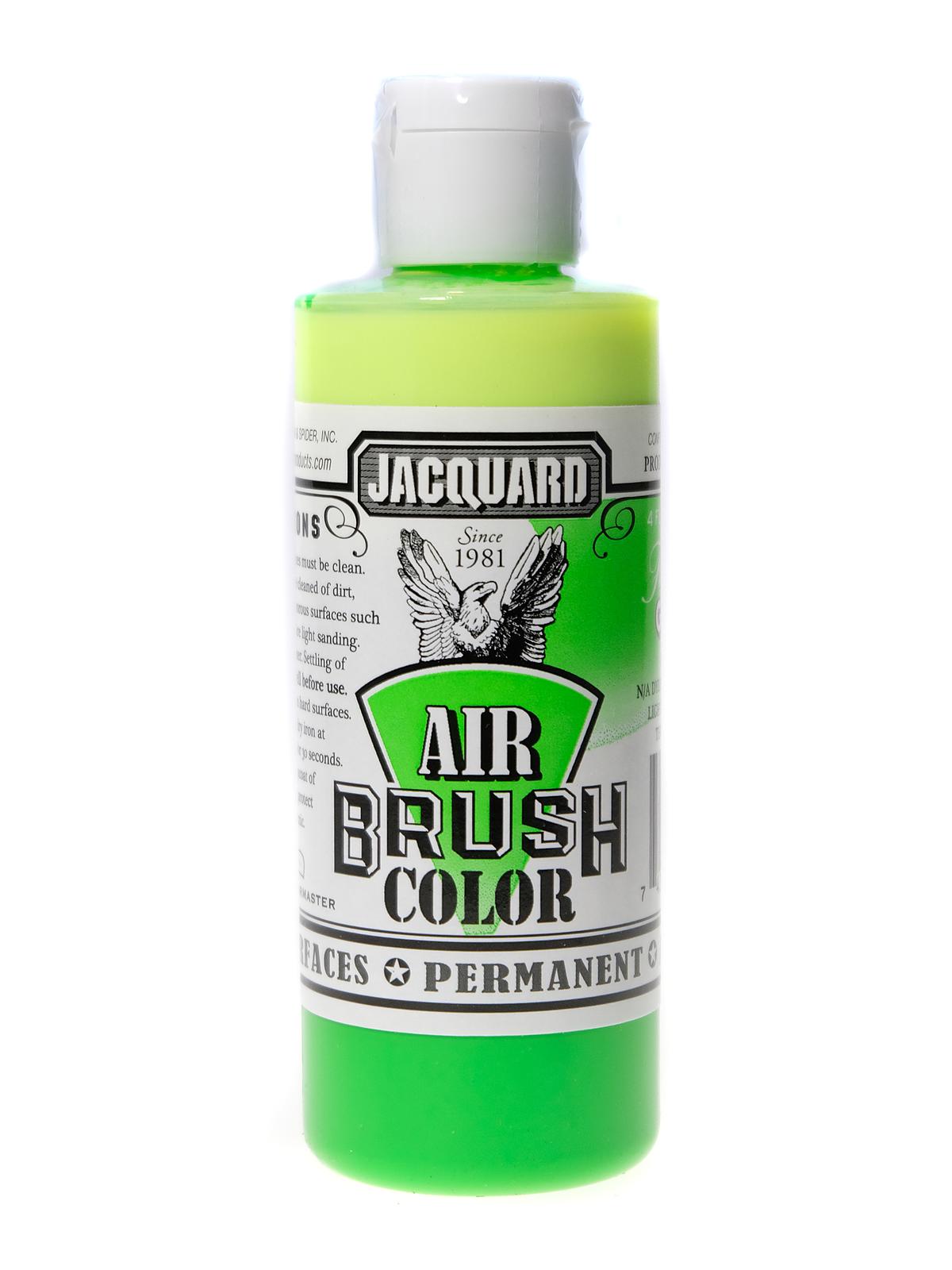 Airbrush Color Fluorescent Green 4 Oz.