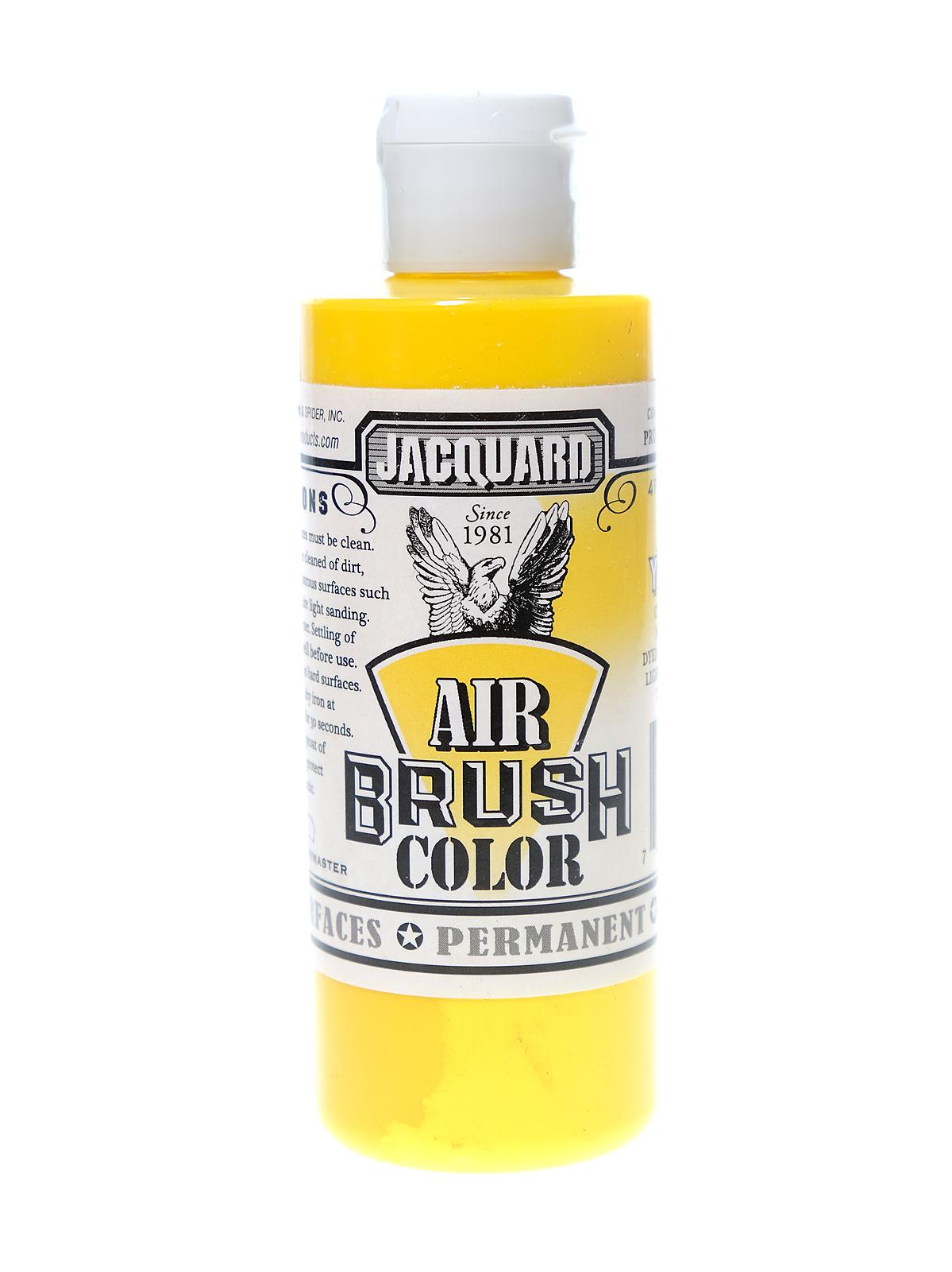 Airbrush Color bright yellow 4 oz.
