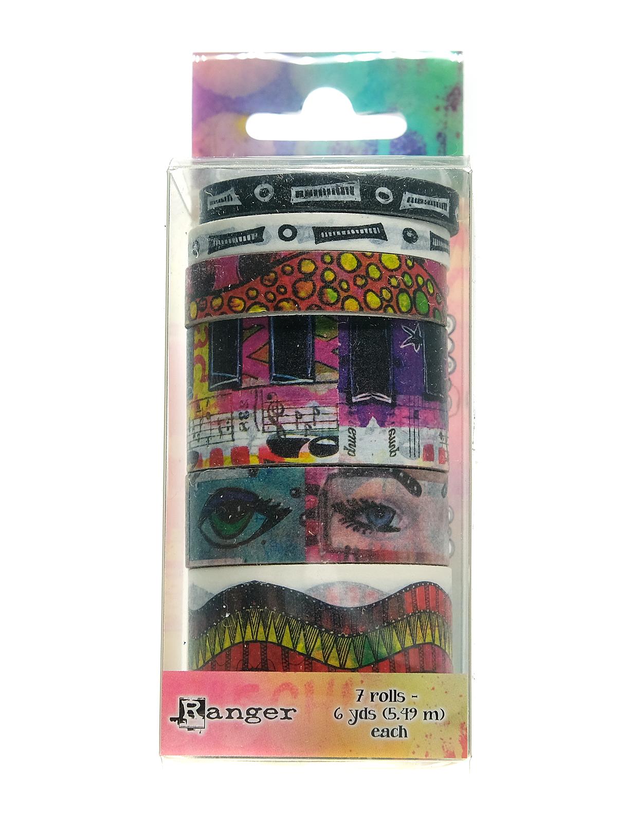 Dylusions Washi Tape Set #4 7 Rolls