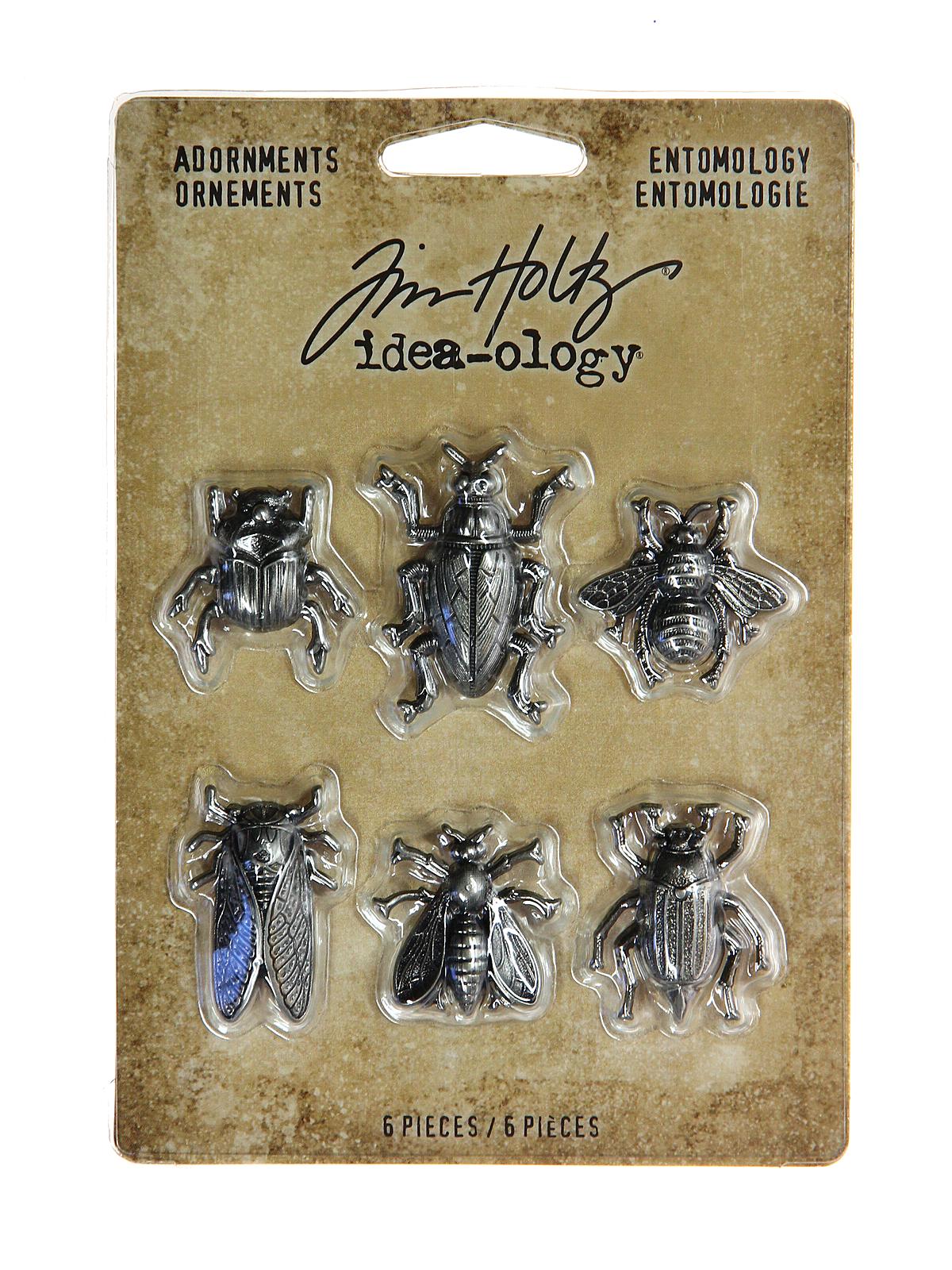 Idea-ology Findings entomology adornments charms pack of 6
