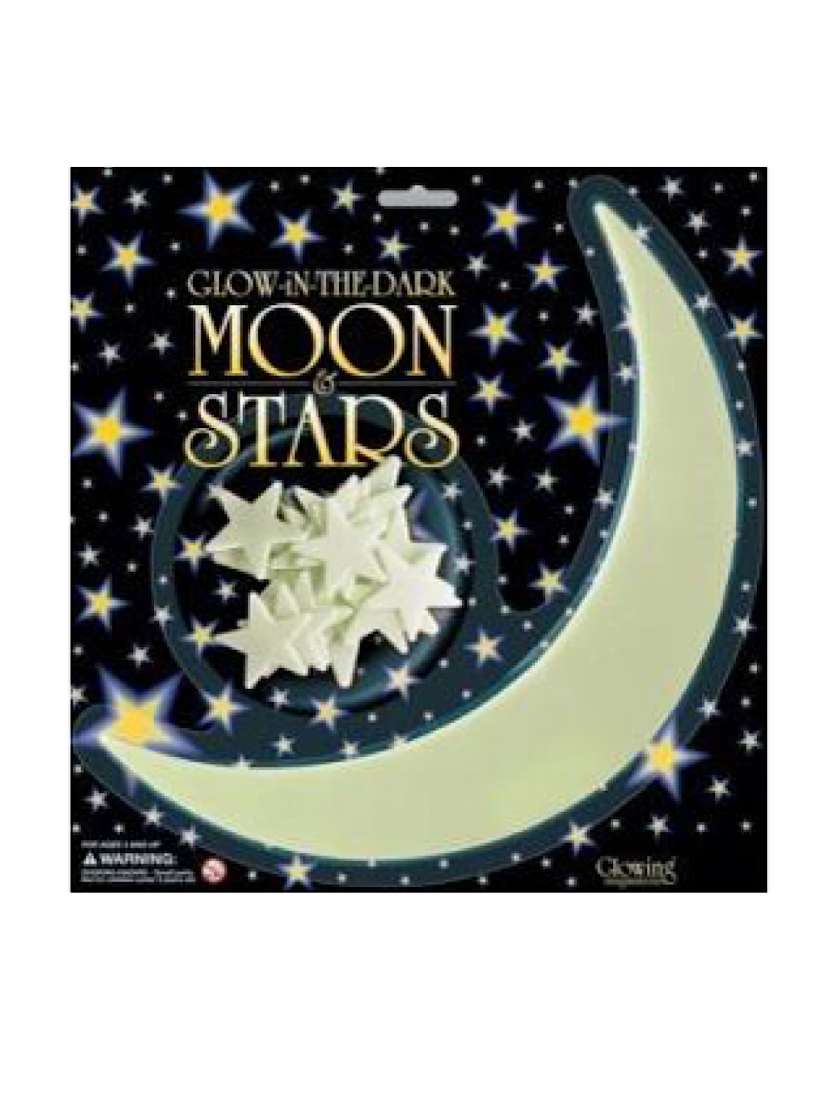 Glow-In-The-Dark Stars moon and stars pack of 10
