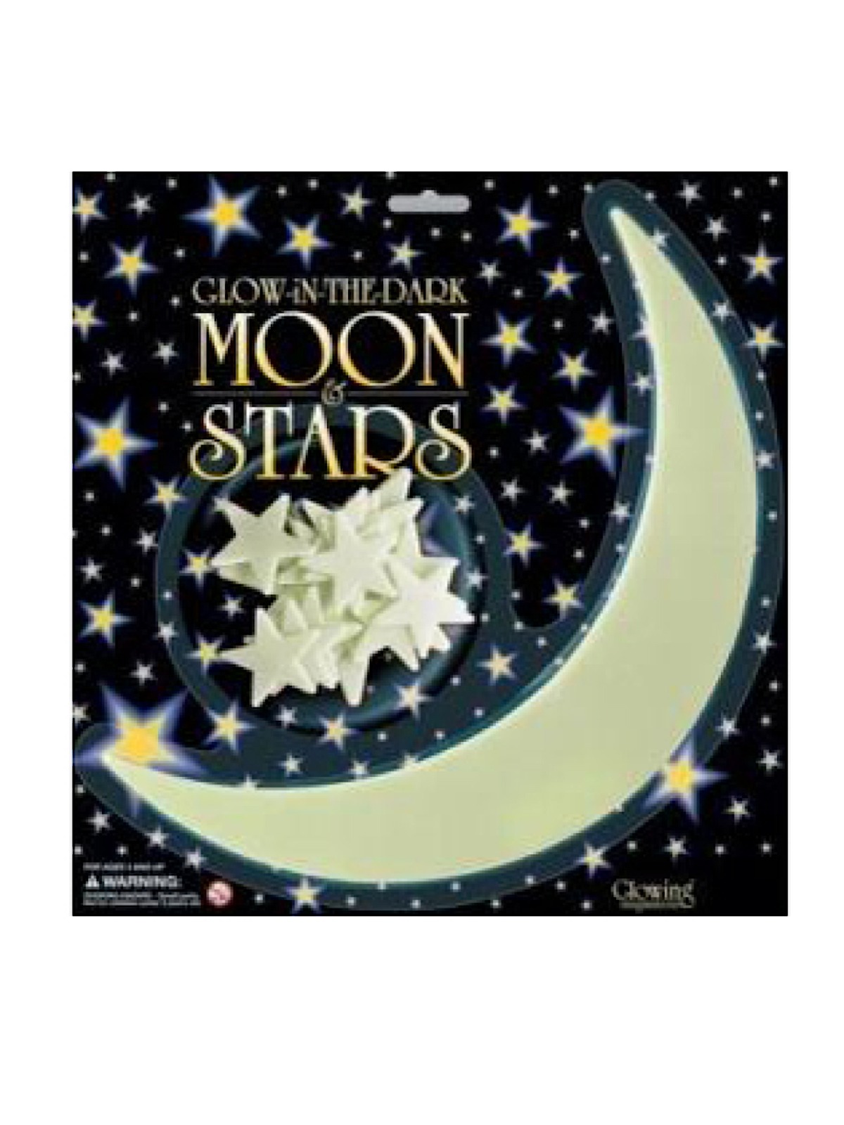 Glow-In-The-Dark Stars Moon And Stars Pack Of 10