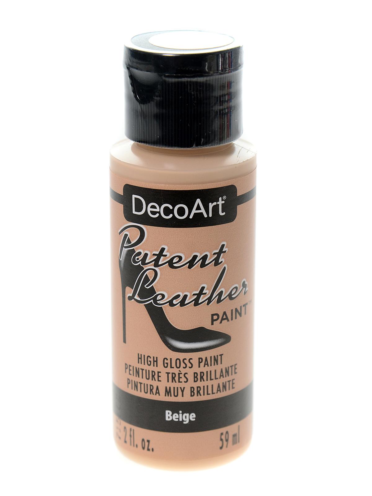 Patent Leather Paint beige 2 oz.