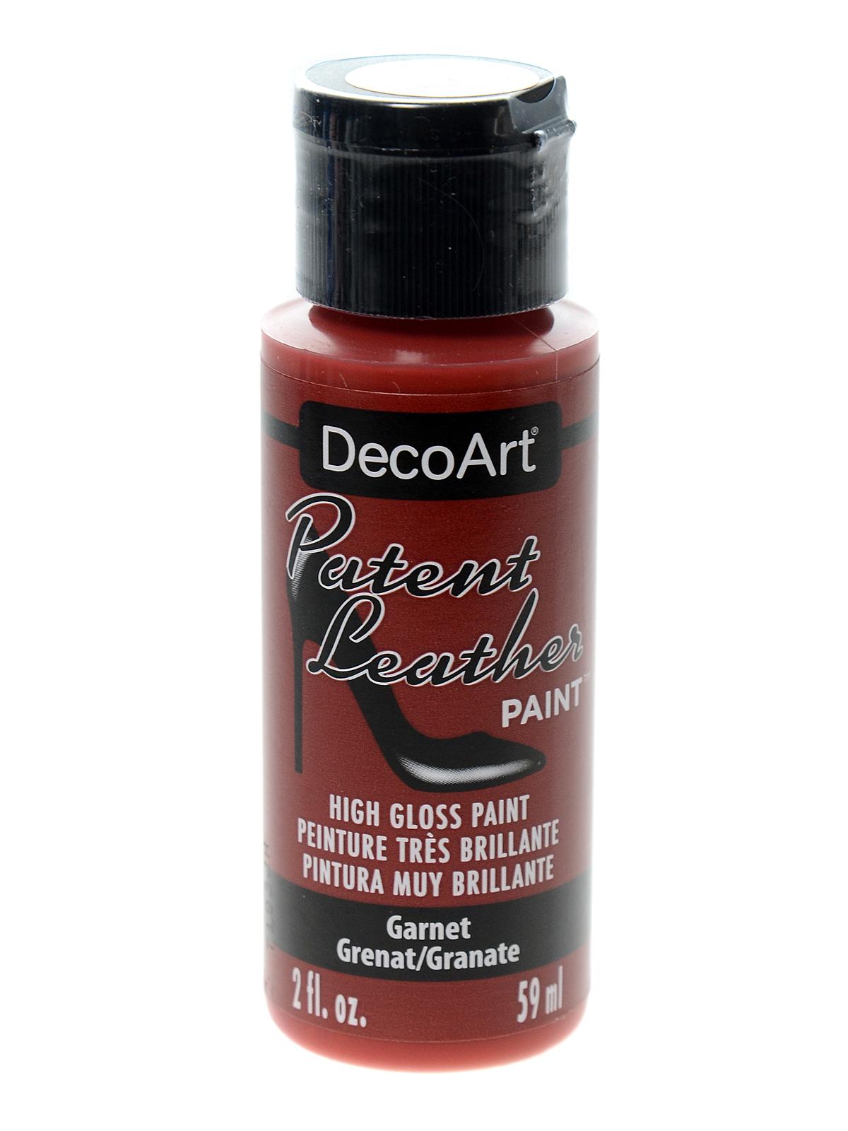 Patent Leather Paint garnet 2 oz.