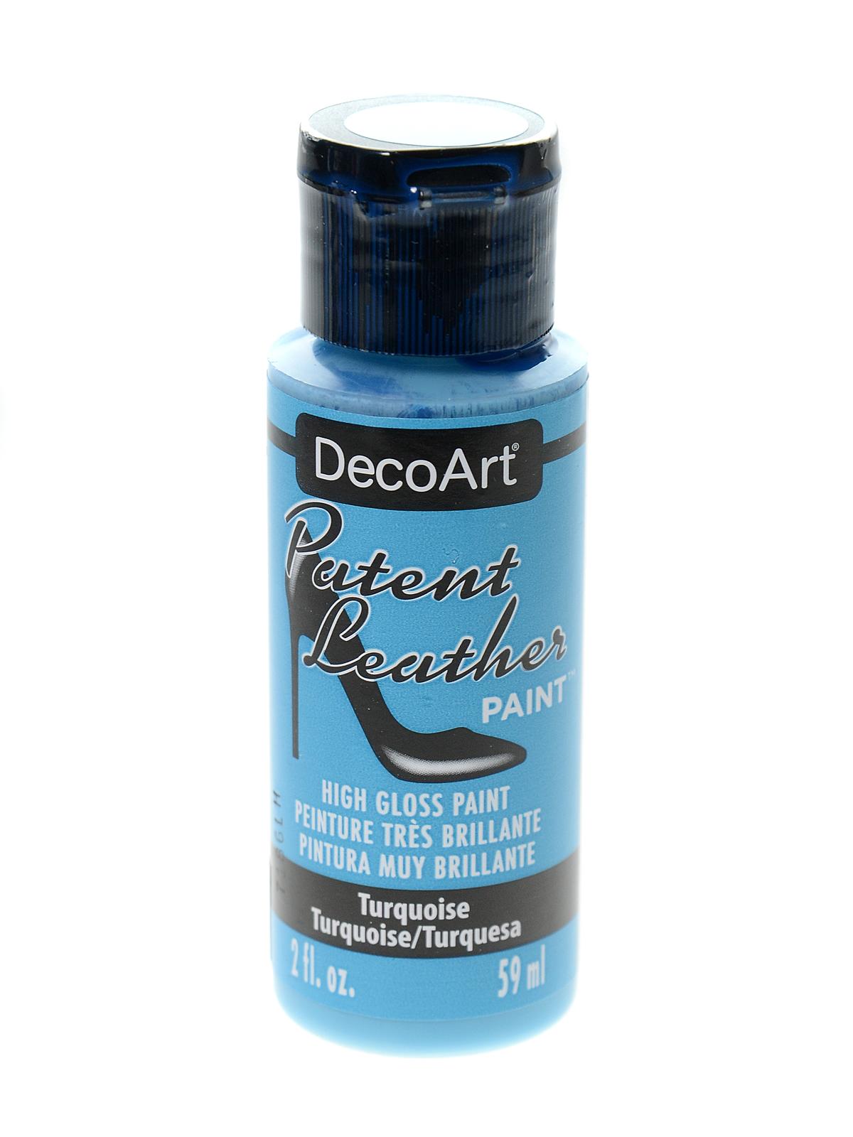 Patent Leather Paint turquoise 2 oz.