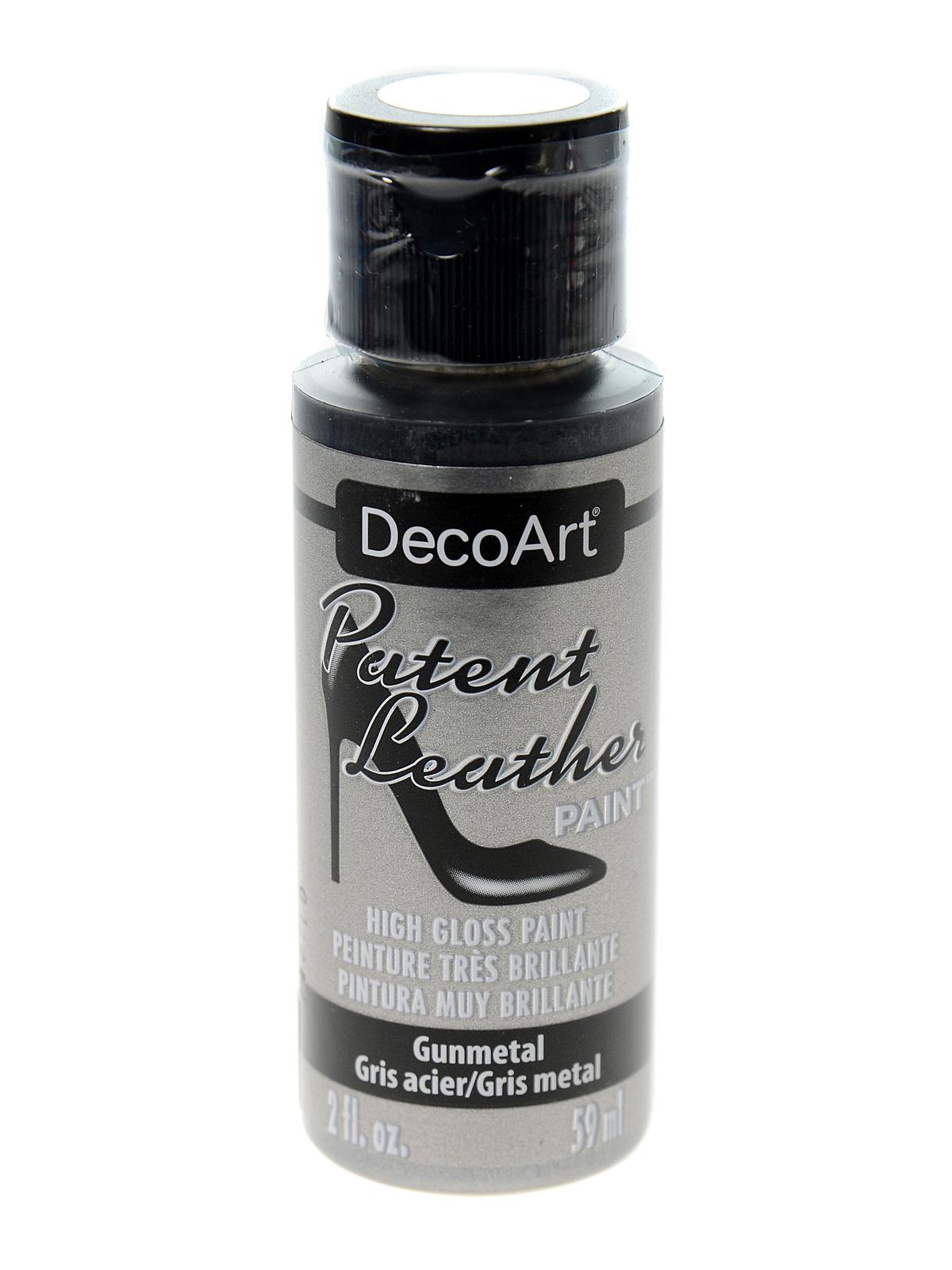 Patent Leather Paint gunmetal 2 oz.
