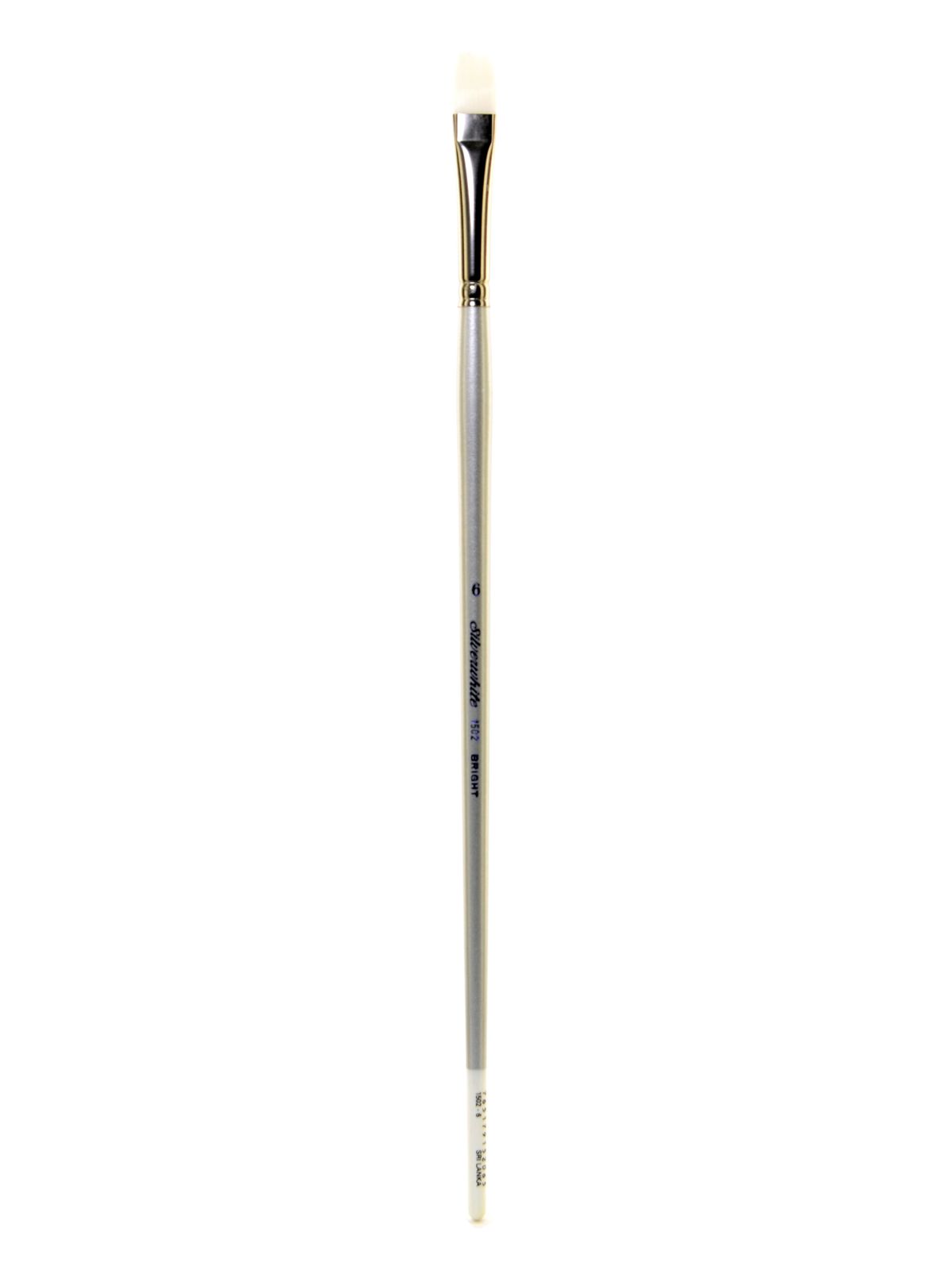 Silverwhite Series Synthetic Brushes Long Handle 6 bright