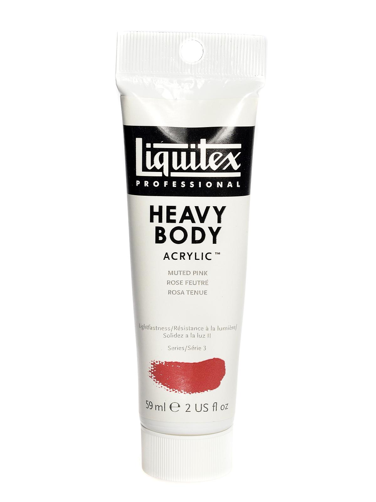 Heavy Body Professional Artist Acrylic Colors Muted Pink 2 Oz.