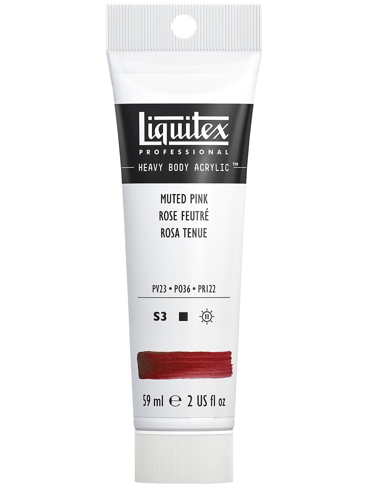Heavy Body Professional Artist Acrylic Colors muted pink 2 oz.