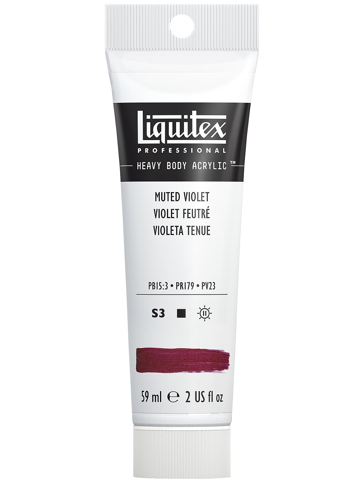Heavy Body Professional Artist Acrylic Colors muted violet 2 oz.