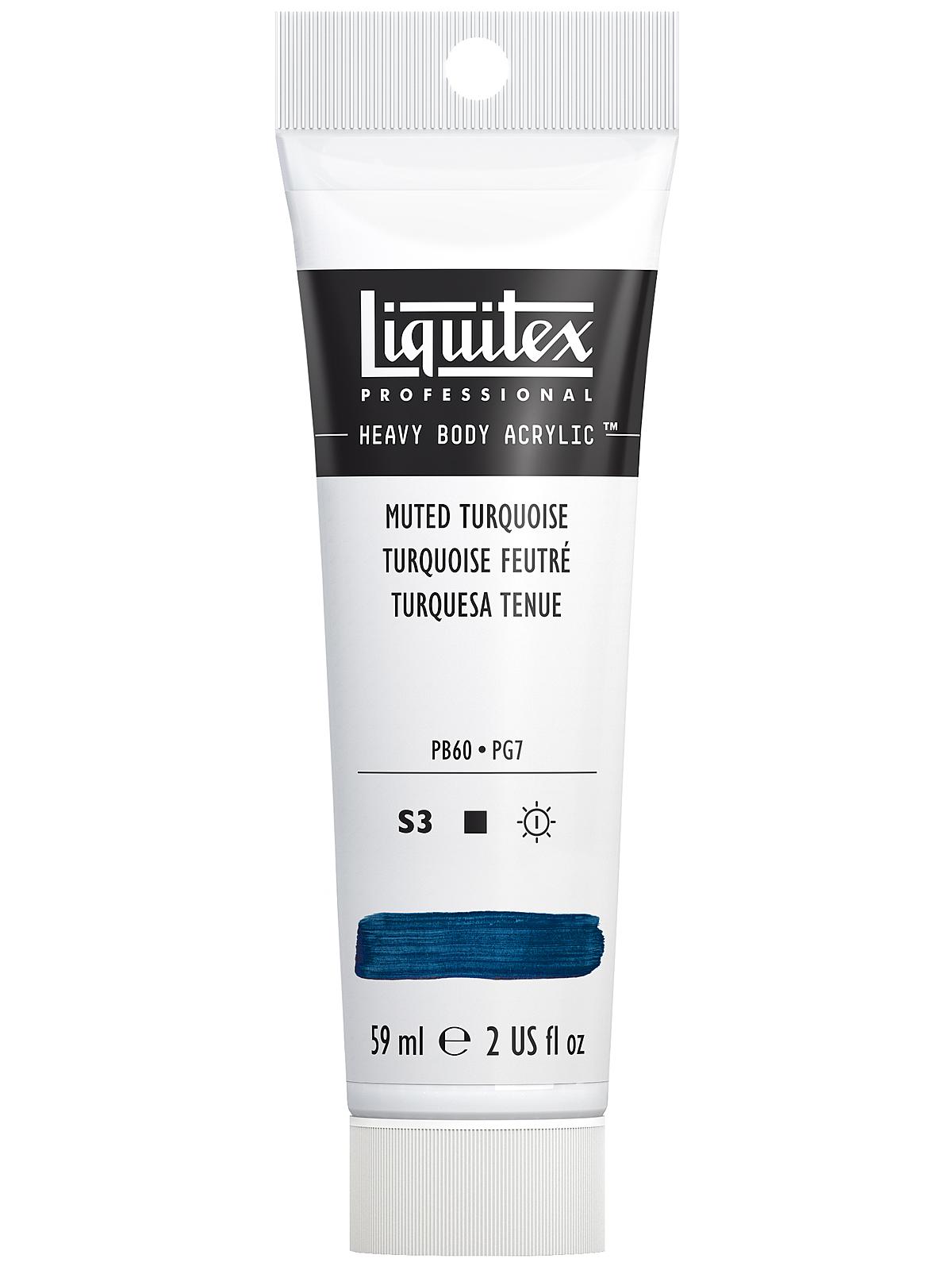 Heavy Body Professional Artist Acrylic Colors muted turquoise 2 oz.