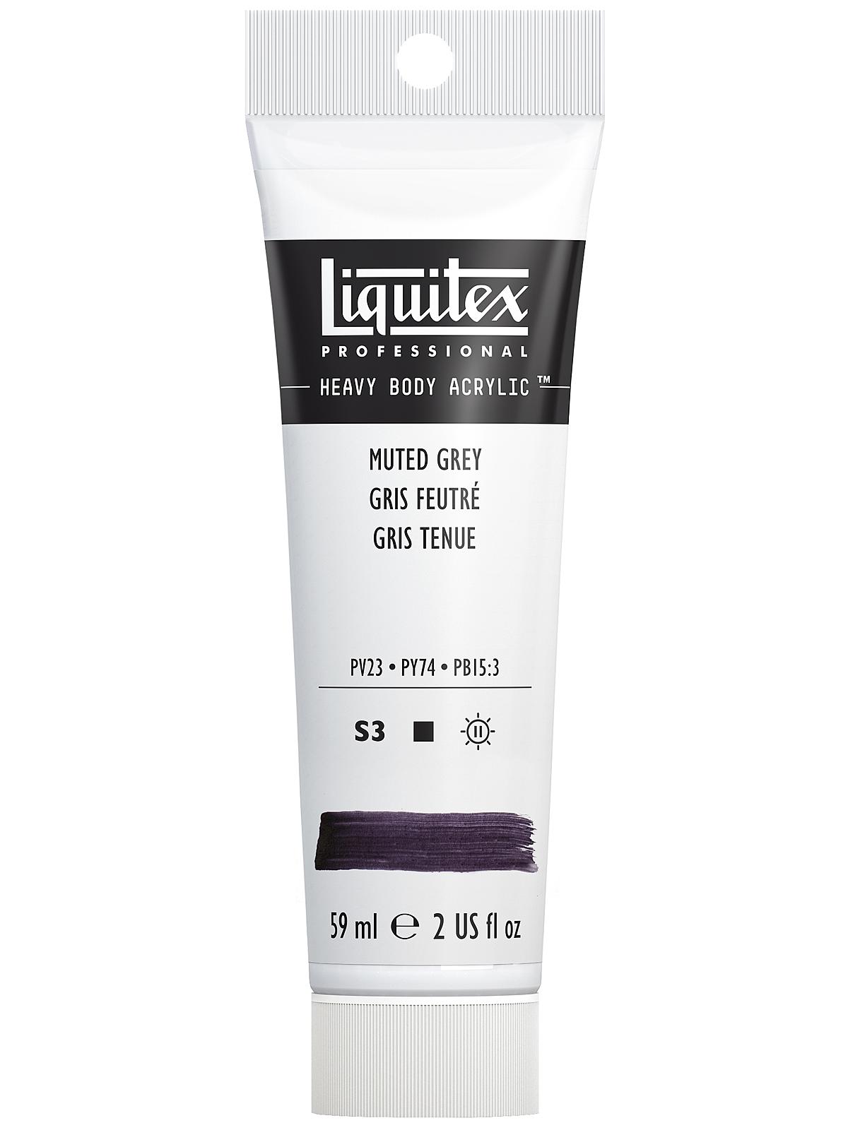 Heavy Body Professional Artist Acrylic Colors muted grey 2 oz.