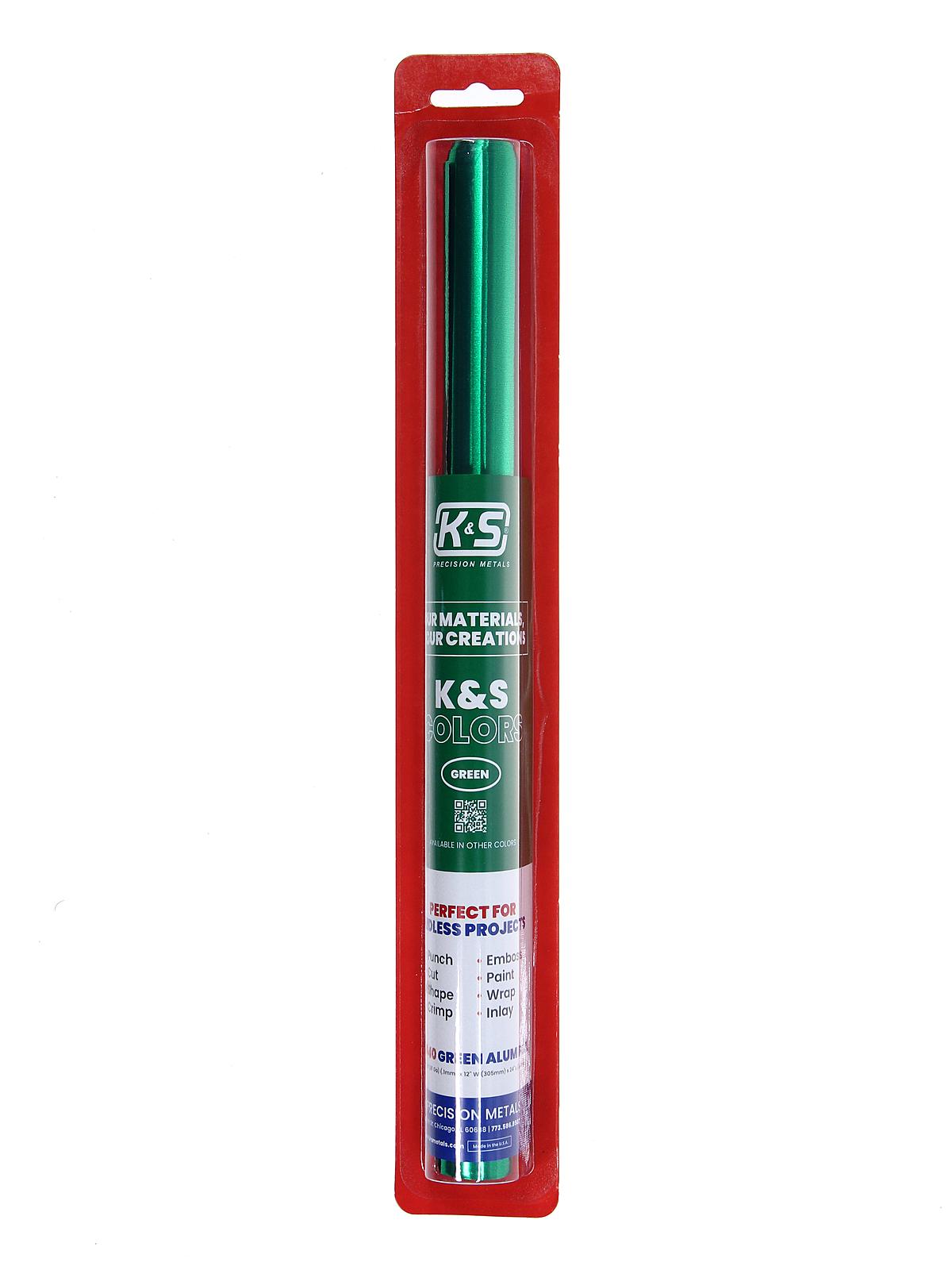 Foil Colors green 0.004 12 in. x 24 in.