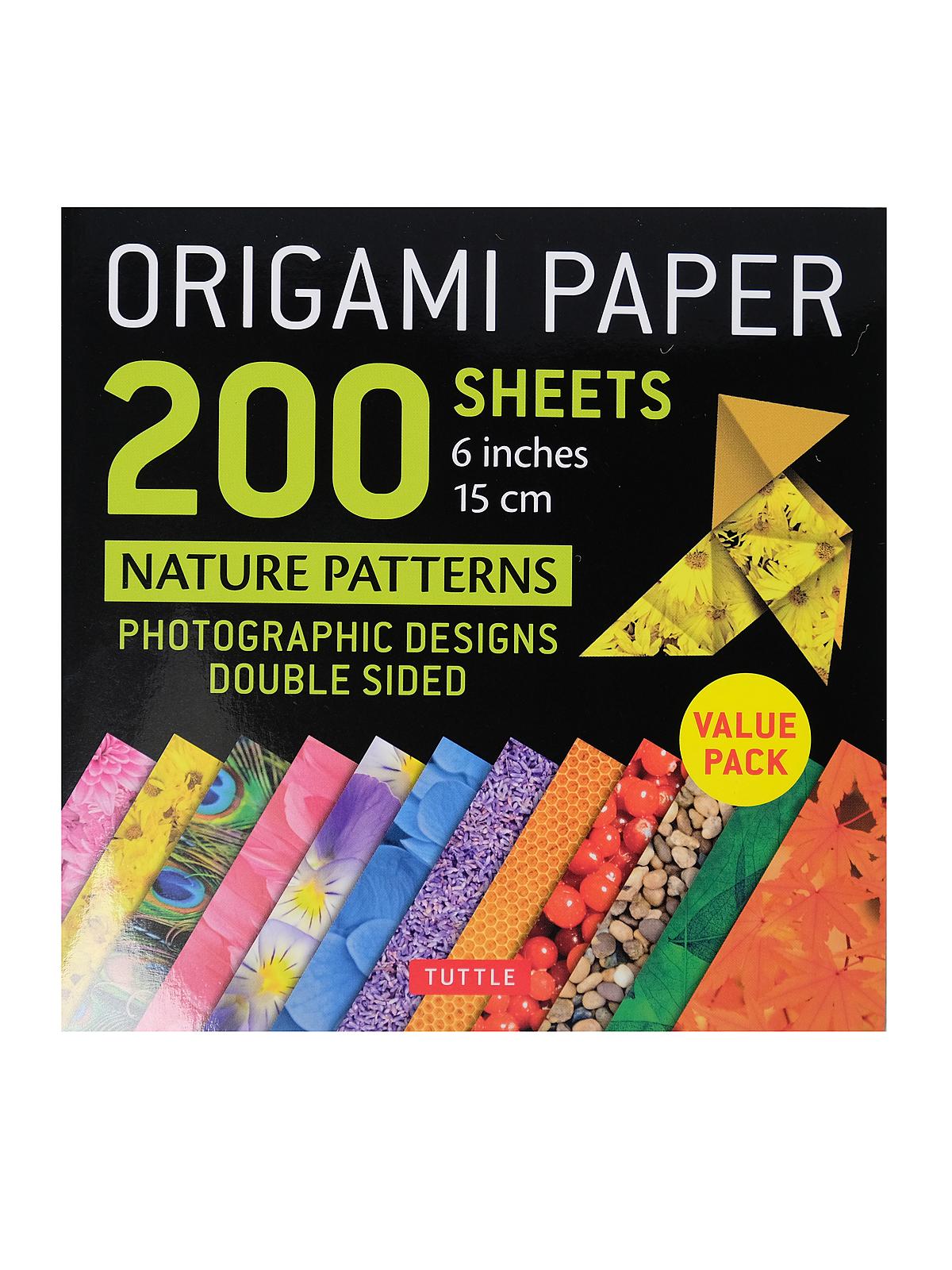 Origami Paper Nature Patterns 6 x 6 200 sheets