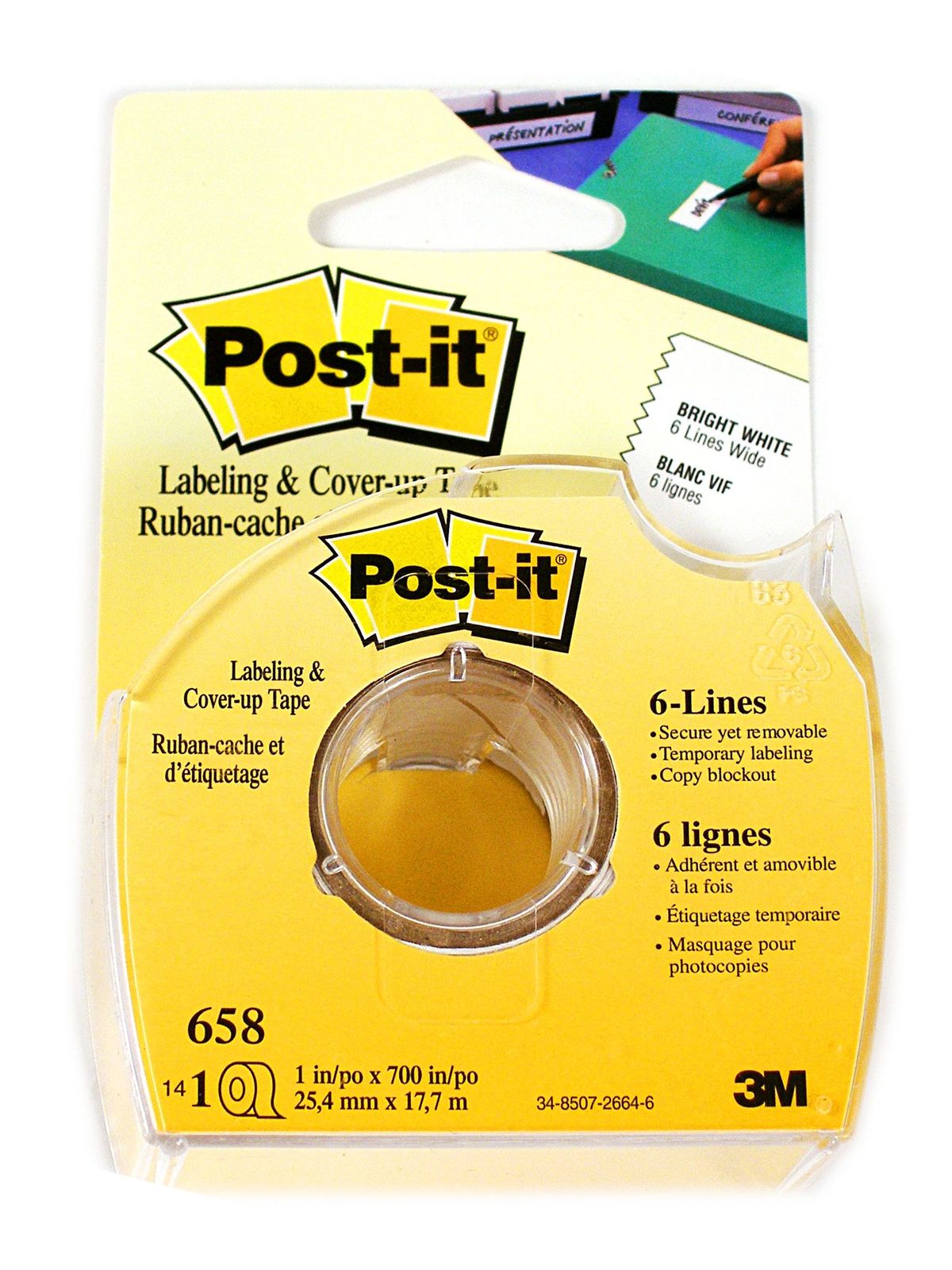 Cover Up Tape 1 in. x 700 in. 658