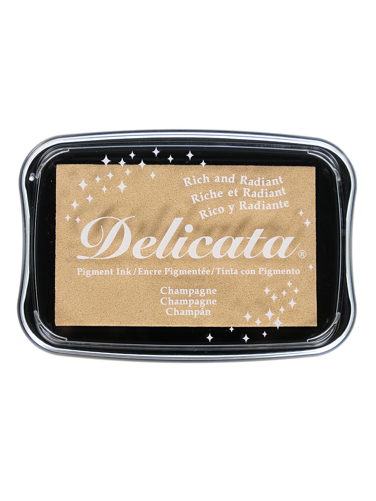 Delicata Pigment Ink 3.75 in. x 2.625 in. full-size pad champagne