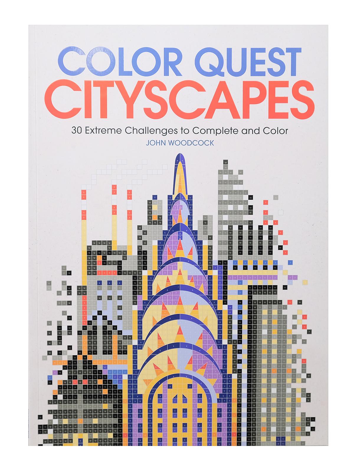 Color Quest Adult Coloring Book cityscapes