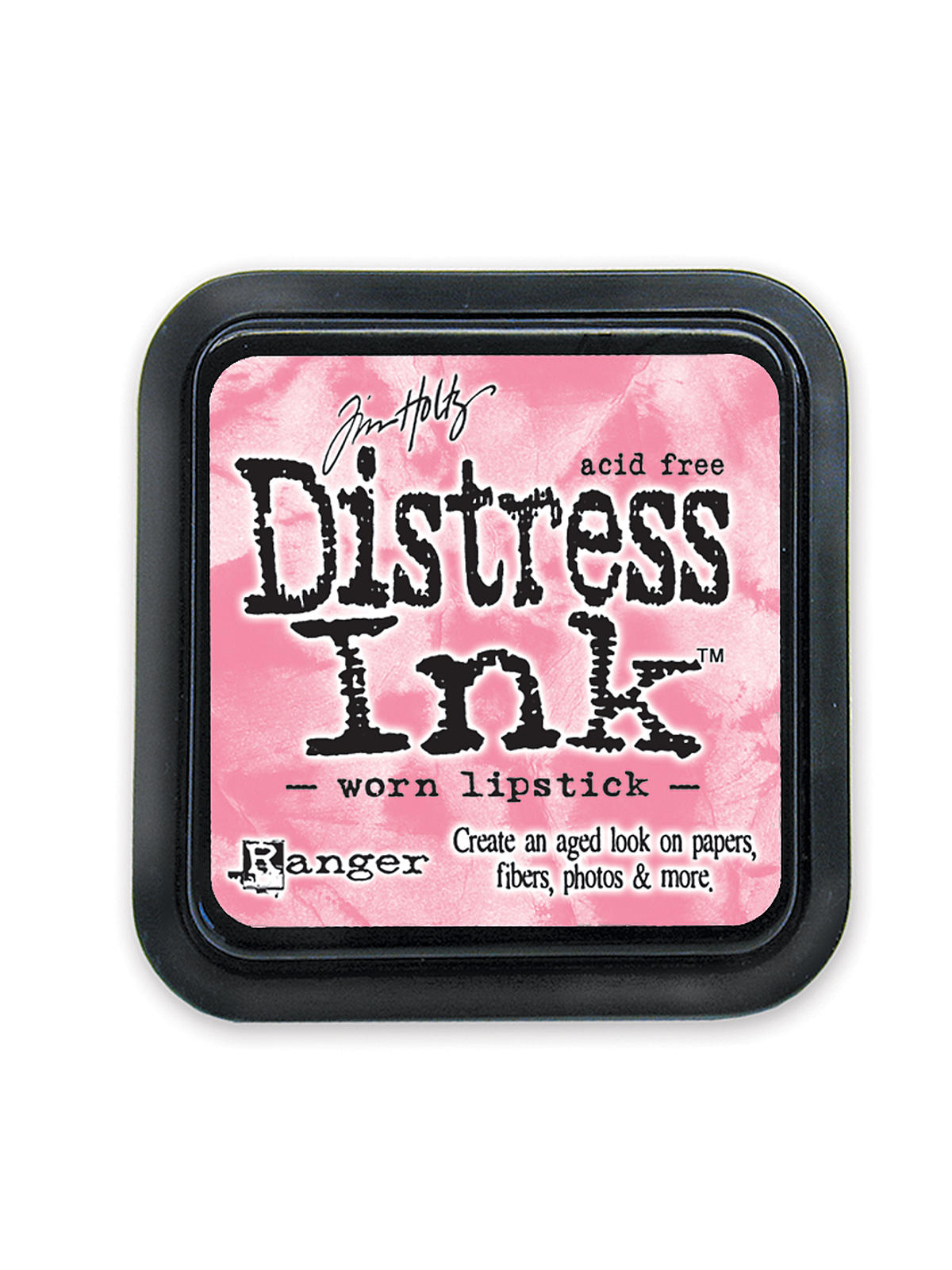 Tim Holtz Distress Ink worn lipstick pad