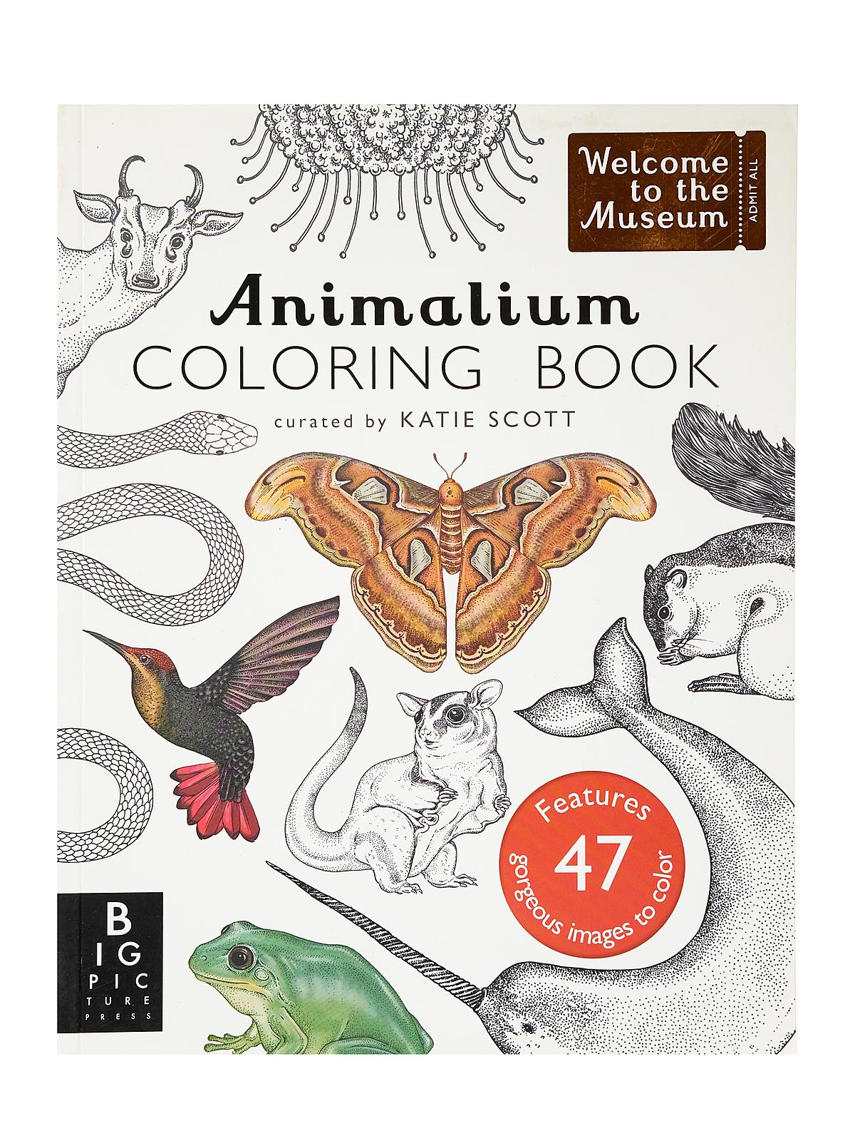 Animalium Coloring Book Each