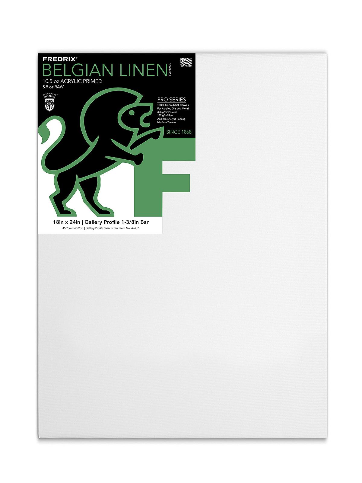Pro Belgian Linen Pre-Stretched Canvas 18 in. x 24 in. each