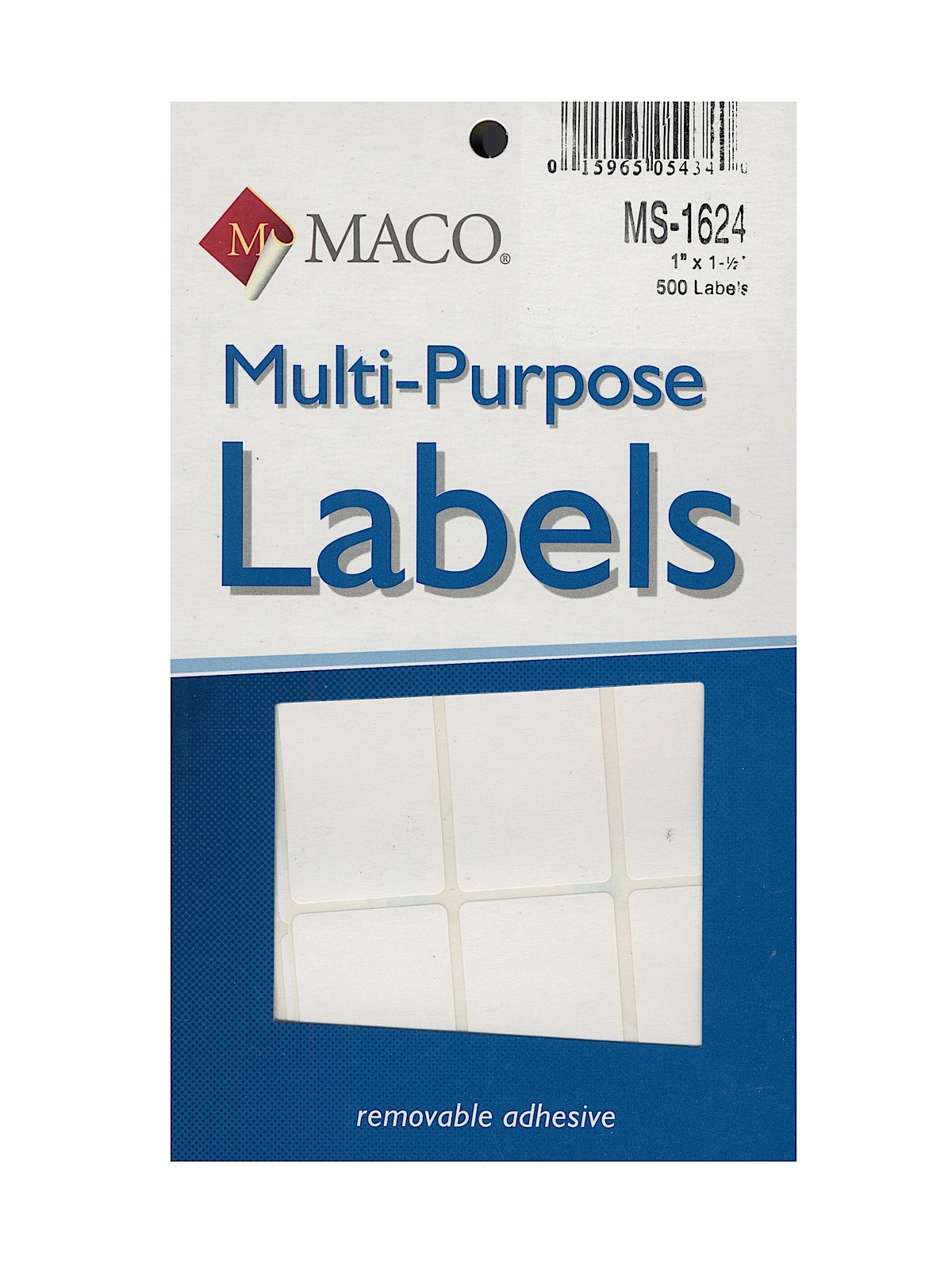 Multi-Purpose Handwrite Labels rectangular 1 in. x 1 1 2 in. pack of 500