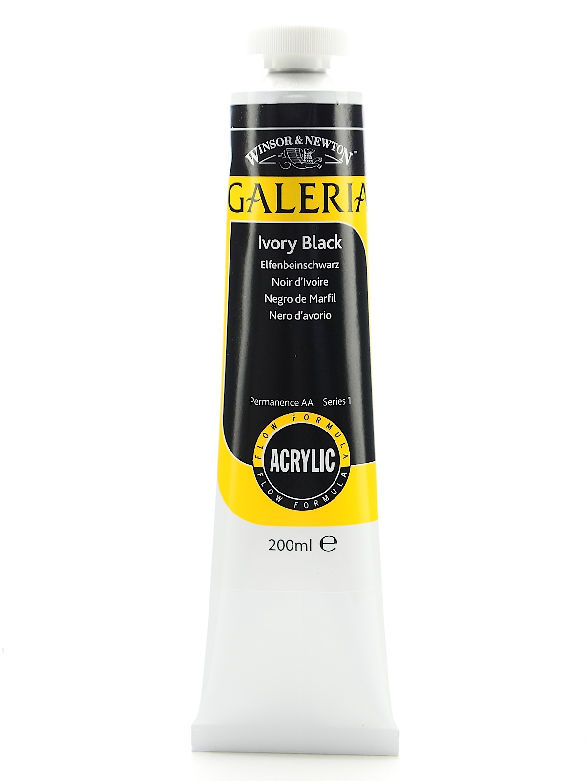 Galeria Flow Formula Acrylic Colours ivory black 200 ml 331