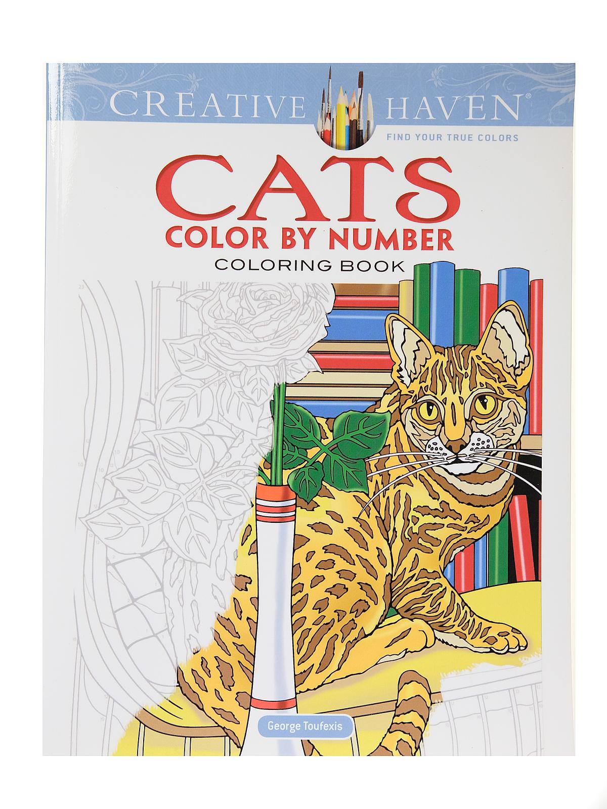 Creative Haven Color by Number cats