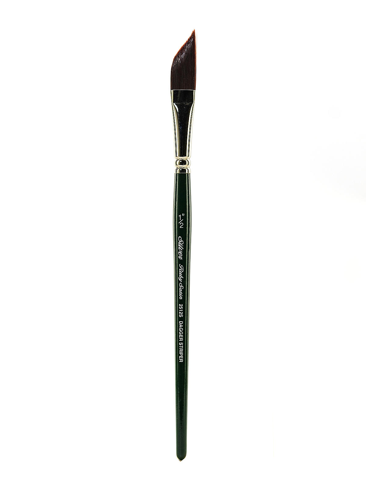Ruby Satin Series Synthetic Brushes Short Handle 1 2 in. dagger striper 2512S