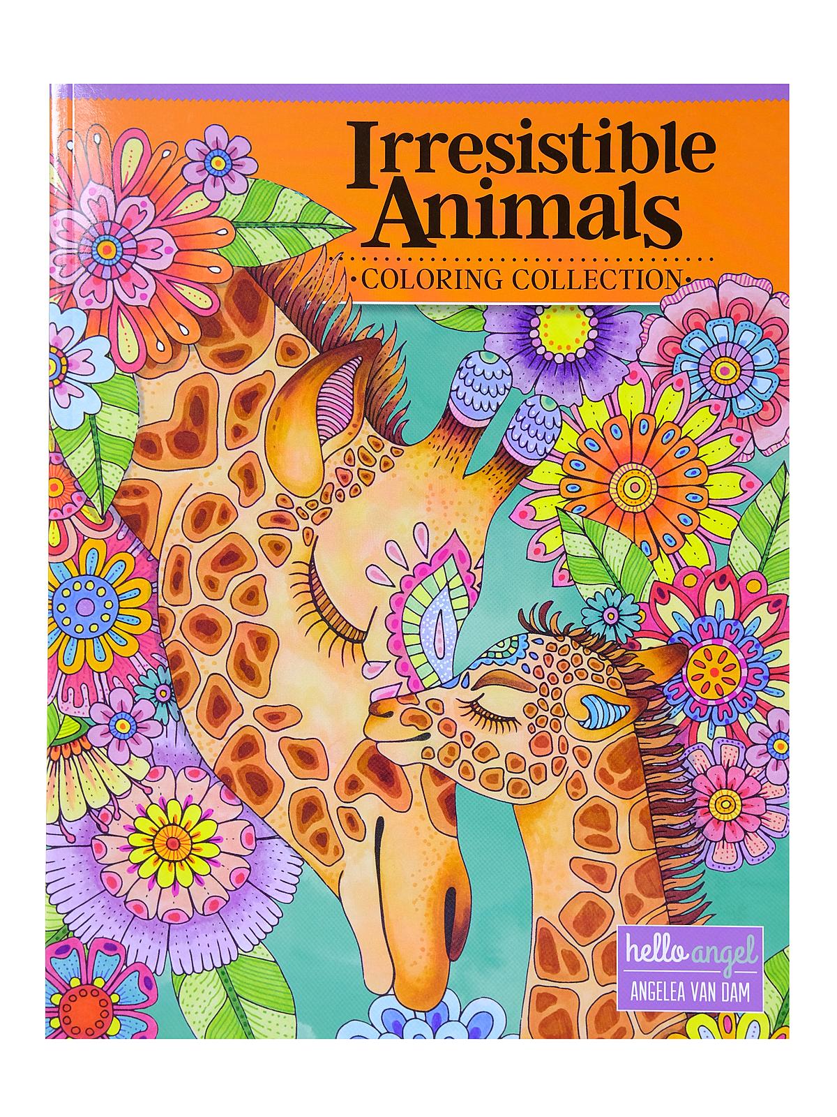 Hello Angel Coloring Book Series Irresistible Animals