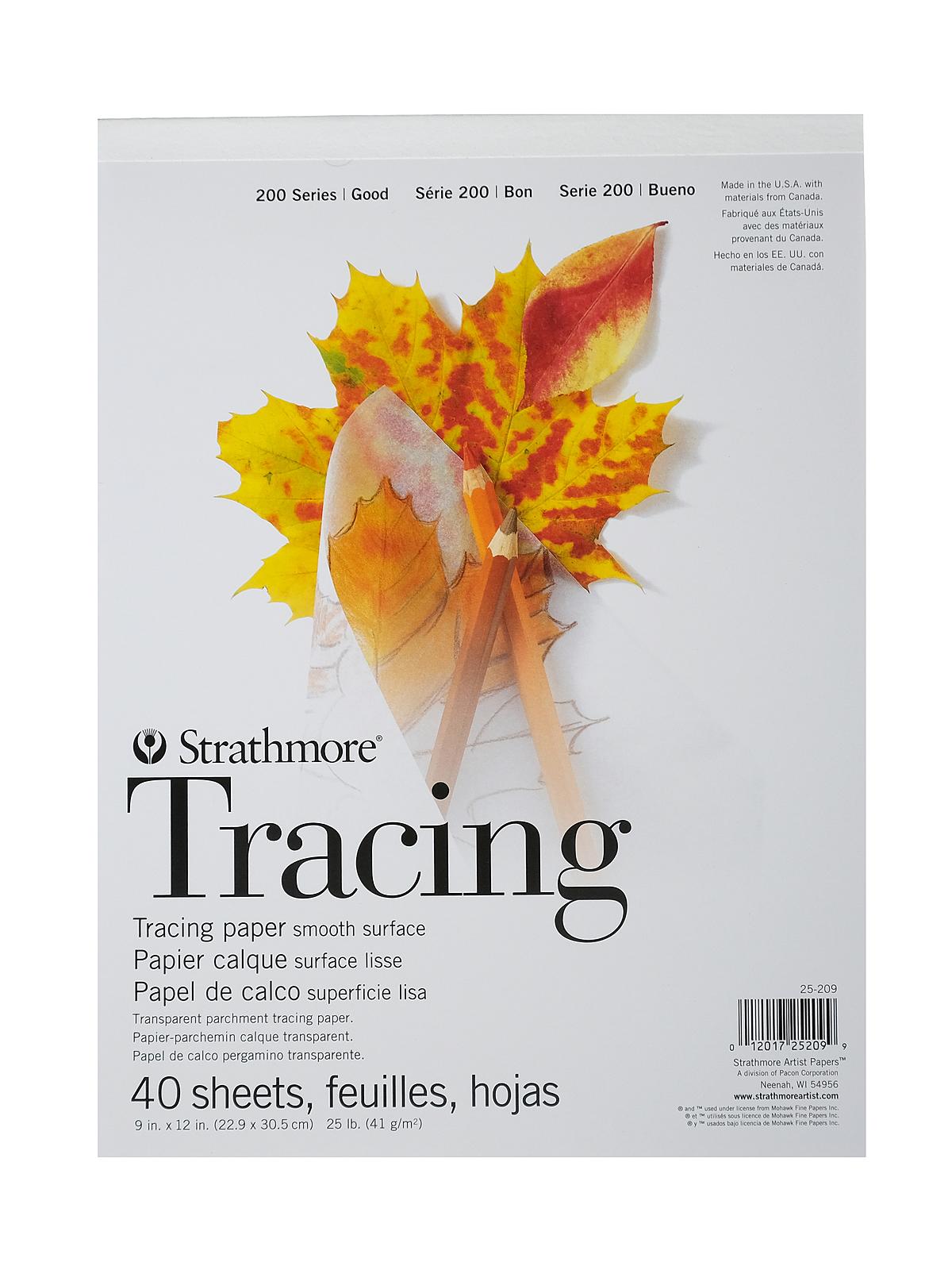 Series 200 Tracing Paper Pad 9 in. x 12 in. pad