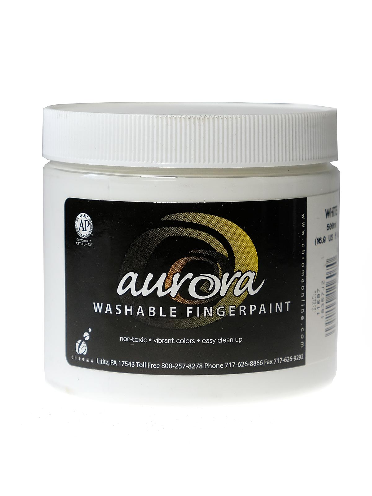 Aurora Washable Finger Paint white