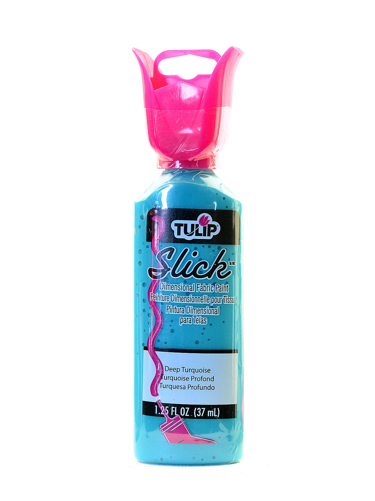 Slick Dimensional Fabric Paint deep turquoise 1 1 4 oz.