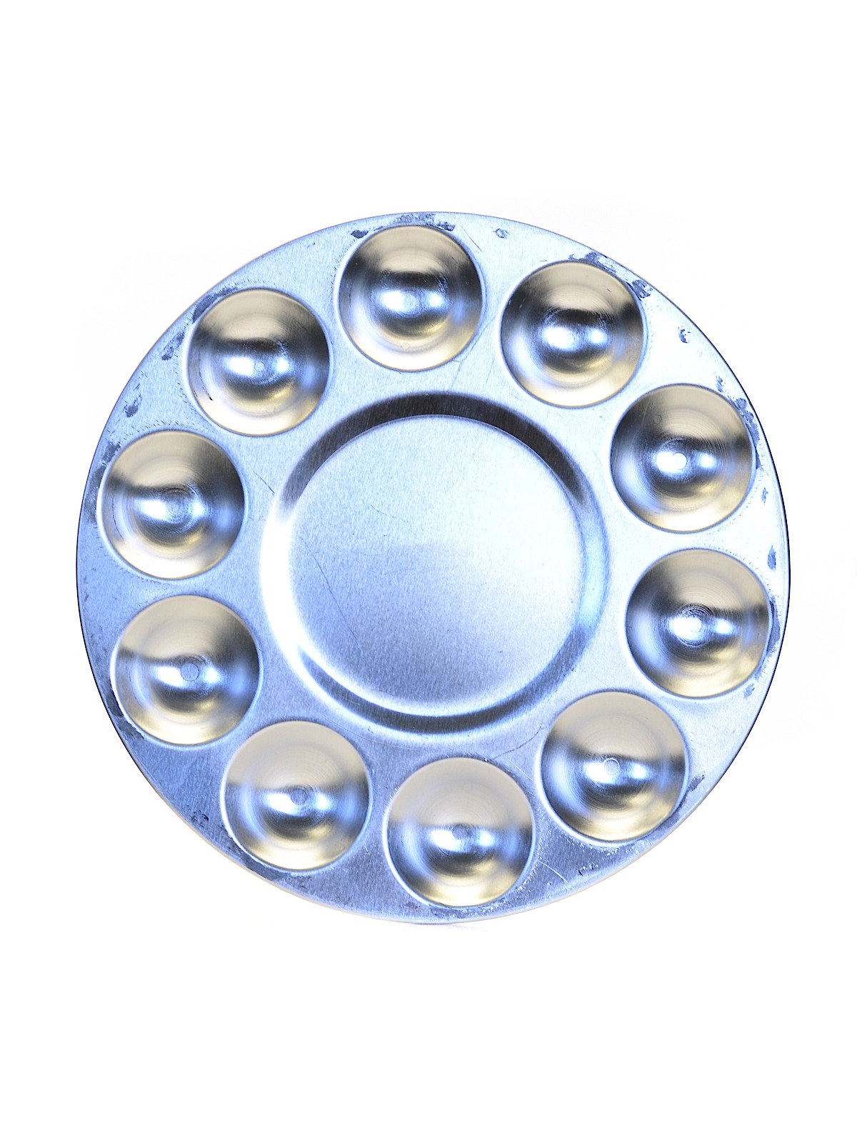 Round Aluminum Mixing Trays 10 wells