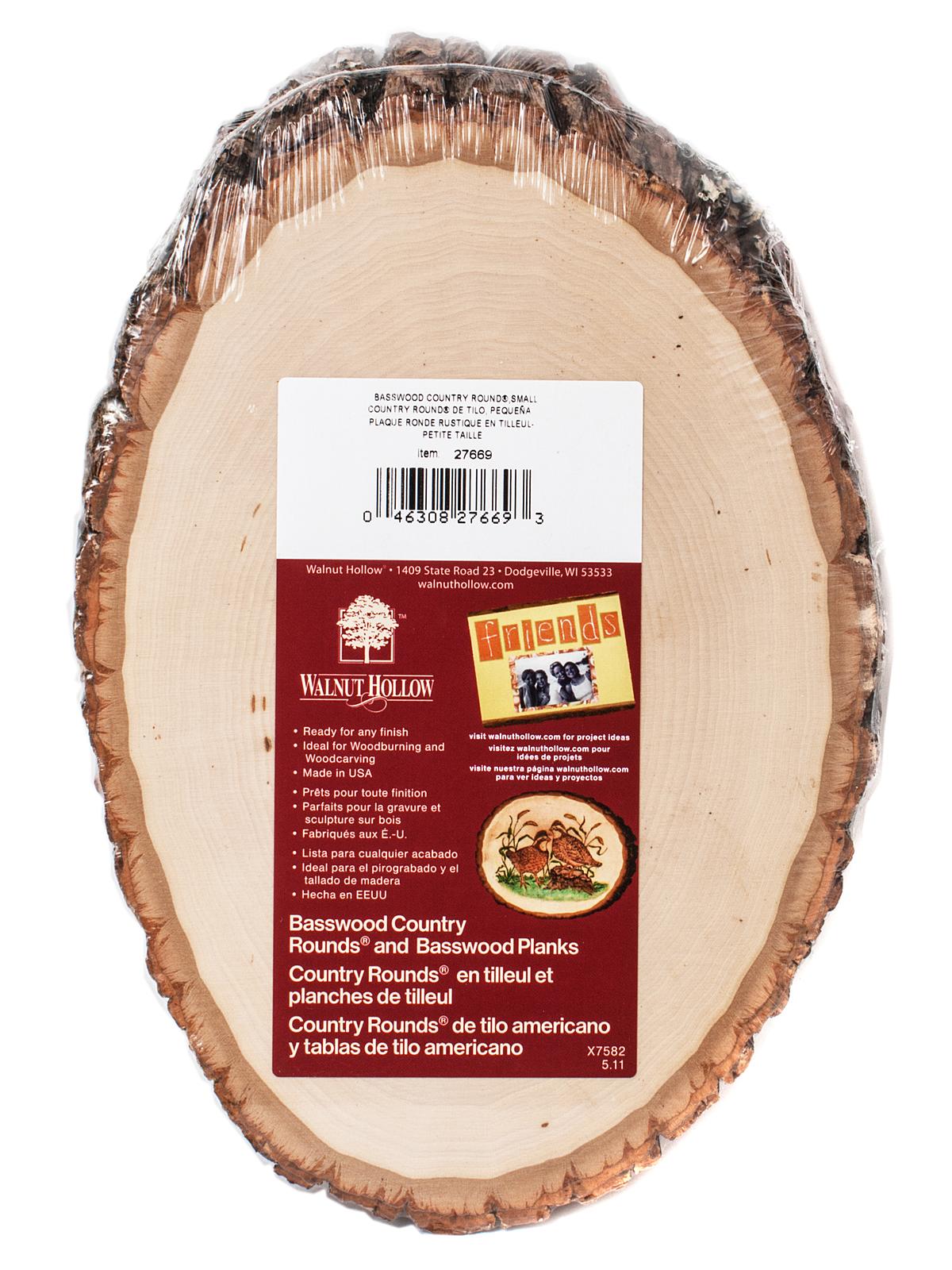 Basswood Country Rounds Small 5 In. To 7 In.