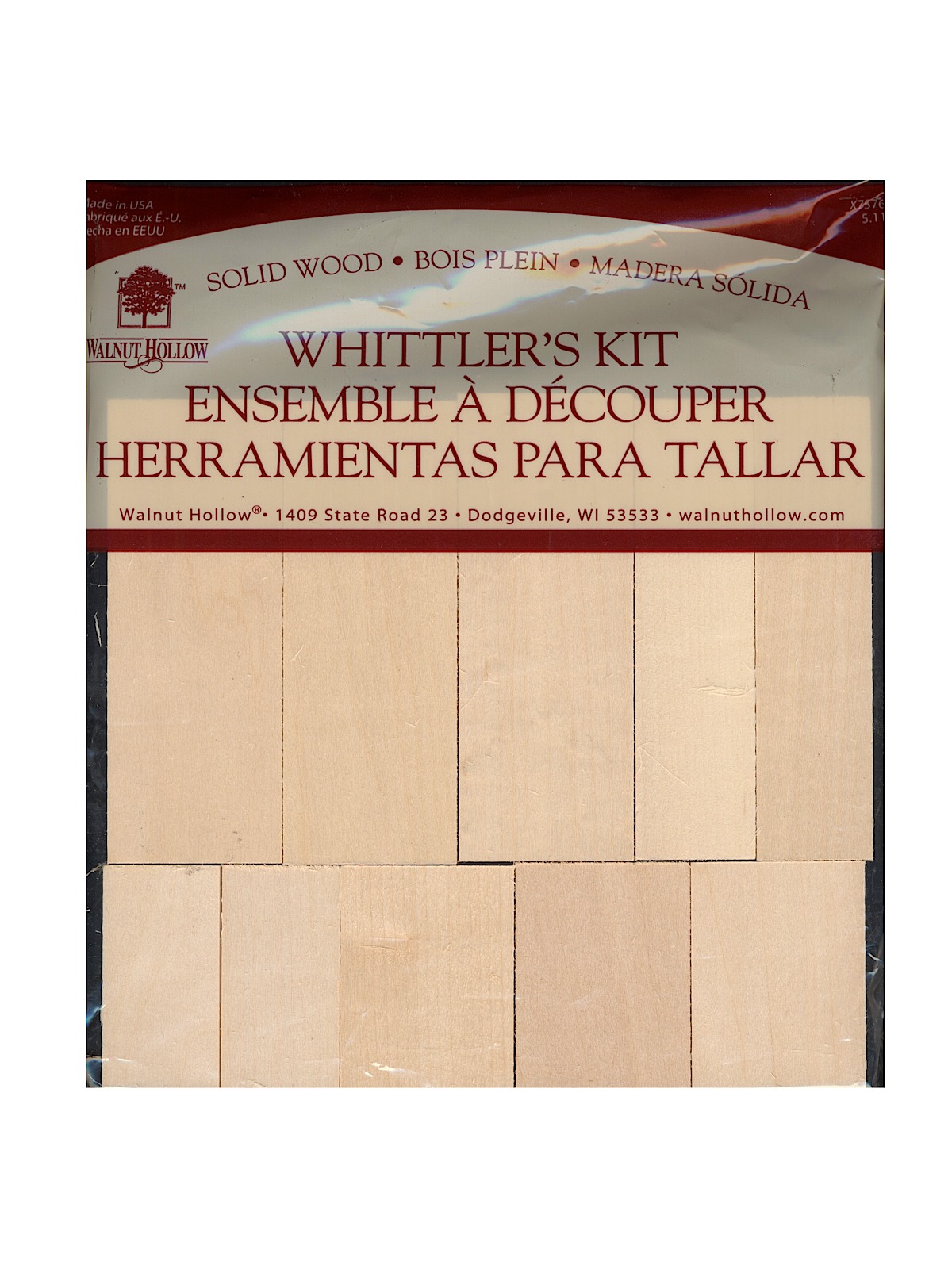 Whittler's Kit Basswood Blocks Pack Of 10