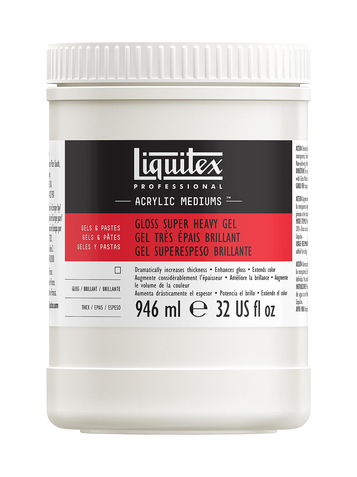 Gloss Super Heavy Gel Medium 32 oz.